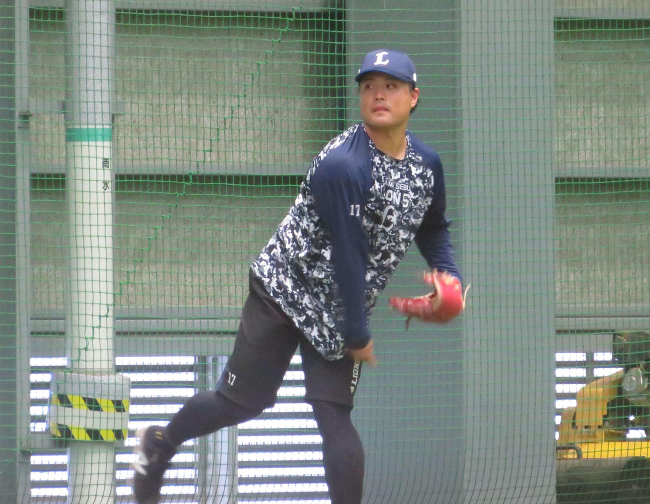 12日のソフトバンク戦に先発する西武松本