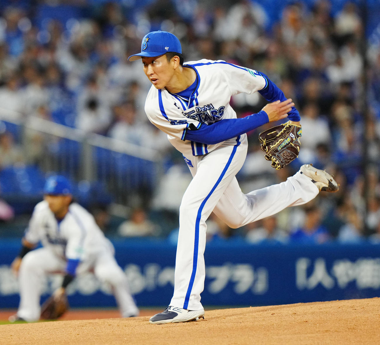 DeNA対中日　DeNA先発の大貫（撮影・江口和貴）