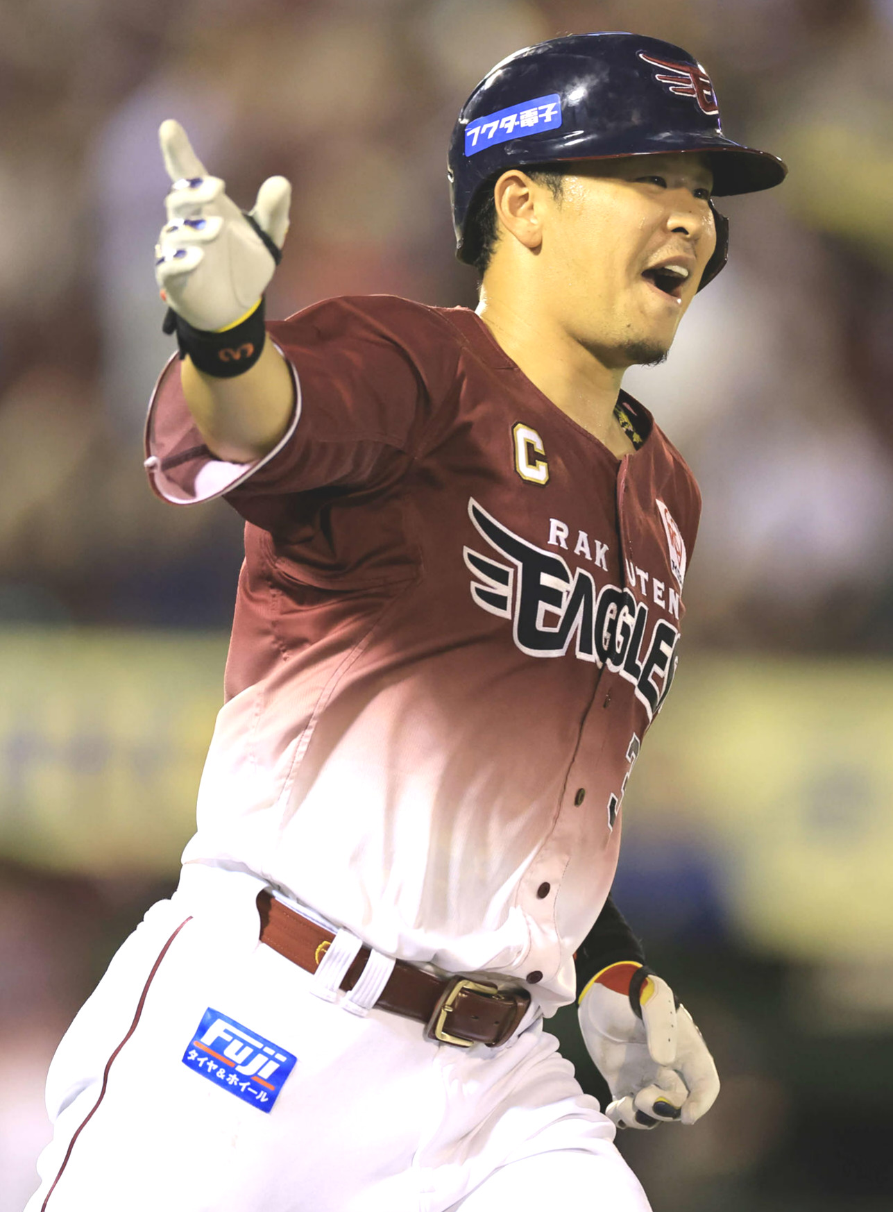 2023年8月30日、西武戦でサヨナラ本塁打を放った楽天・浅村
