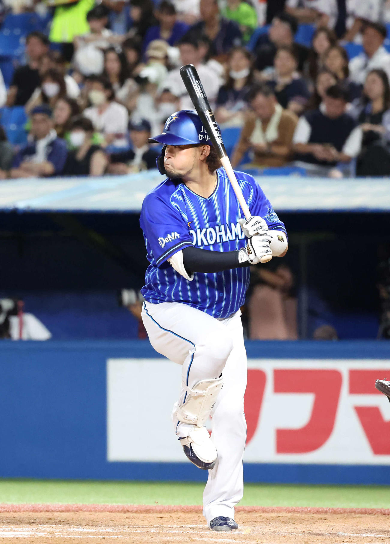 DeNA戸柱恭孝（2023年7月30日撮影）