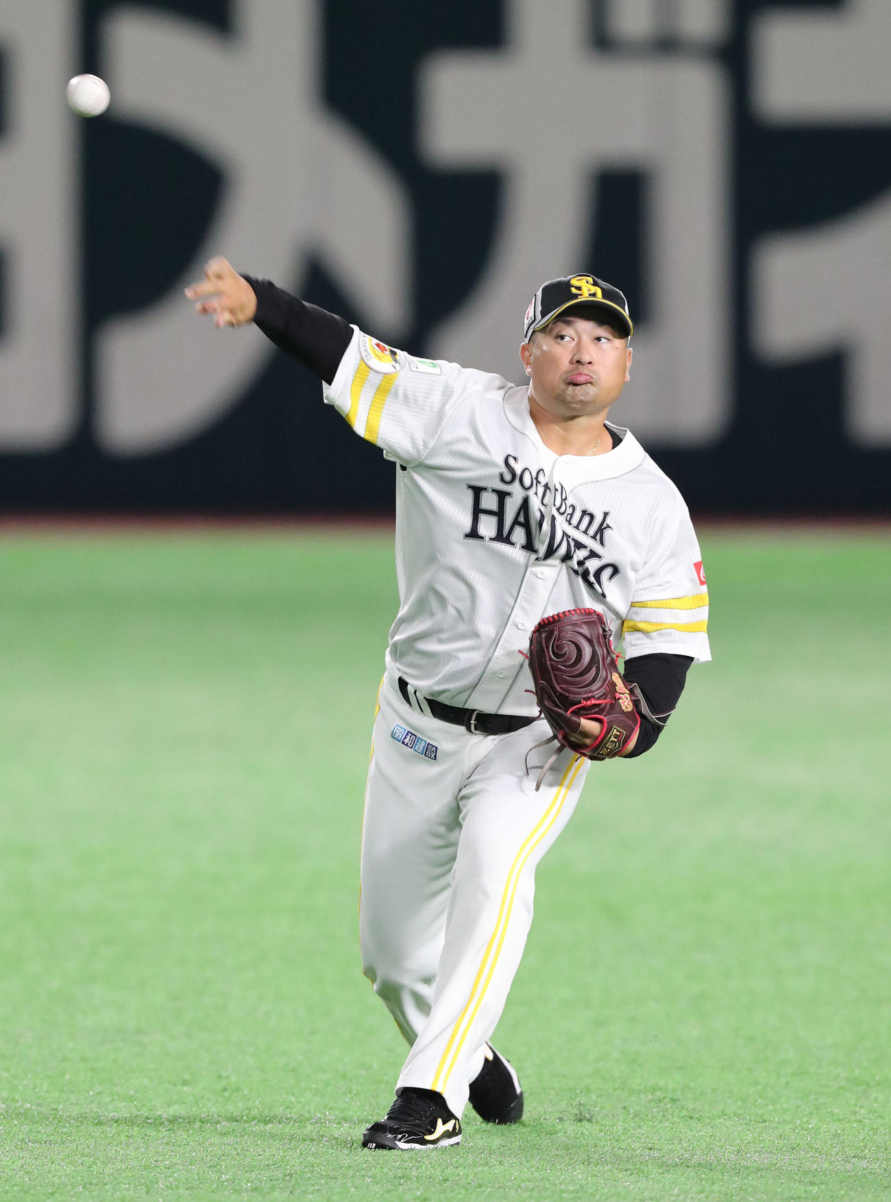 ソフトバンク森唯斗（2023年9月11日撮影）