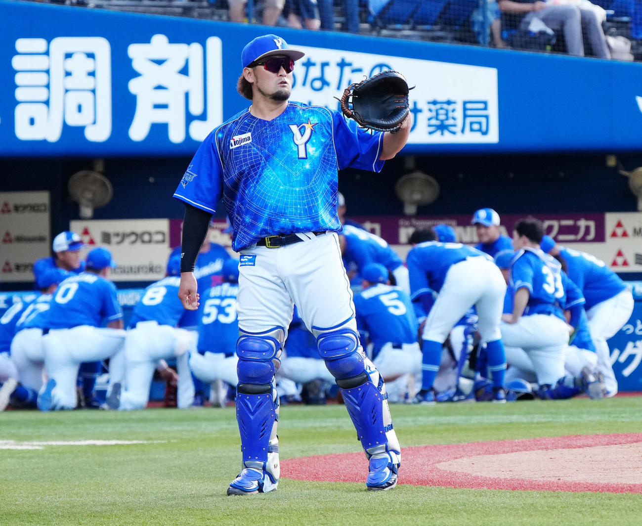 DeNA戸柱恭孝（2023年8月8日撮影）