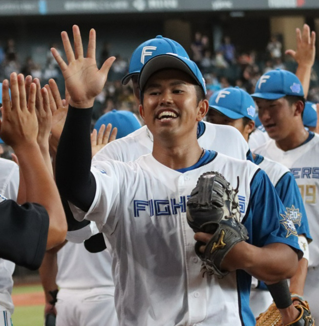 日本ハム今川優馬（2023年8月27日撮影）