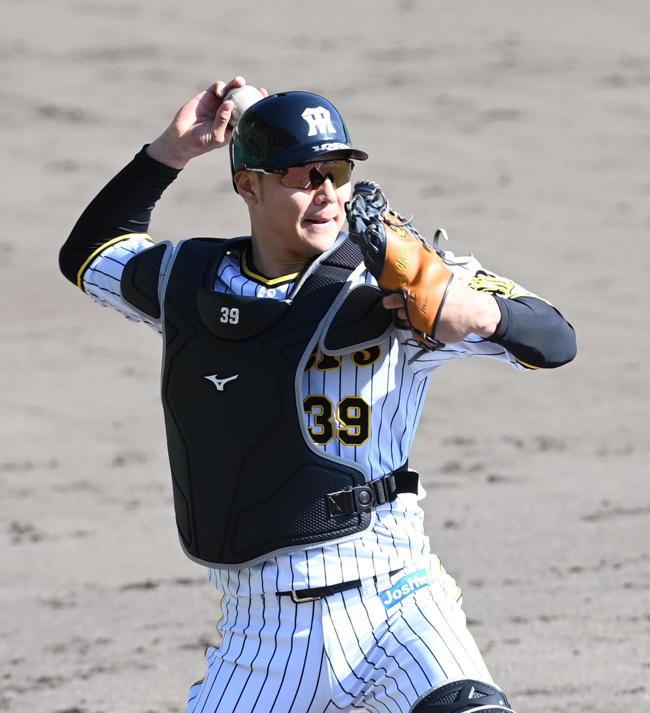 阪神栄枝裕貴（2022年2月撮影）