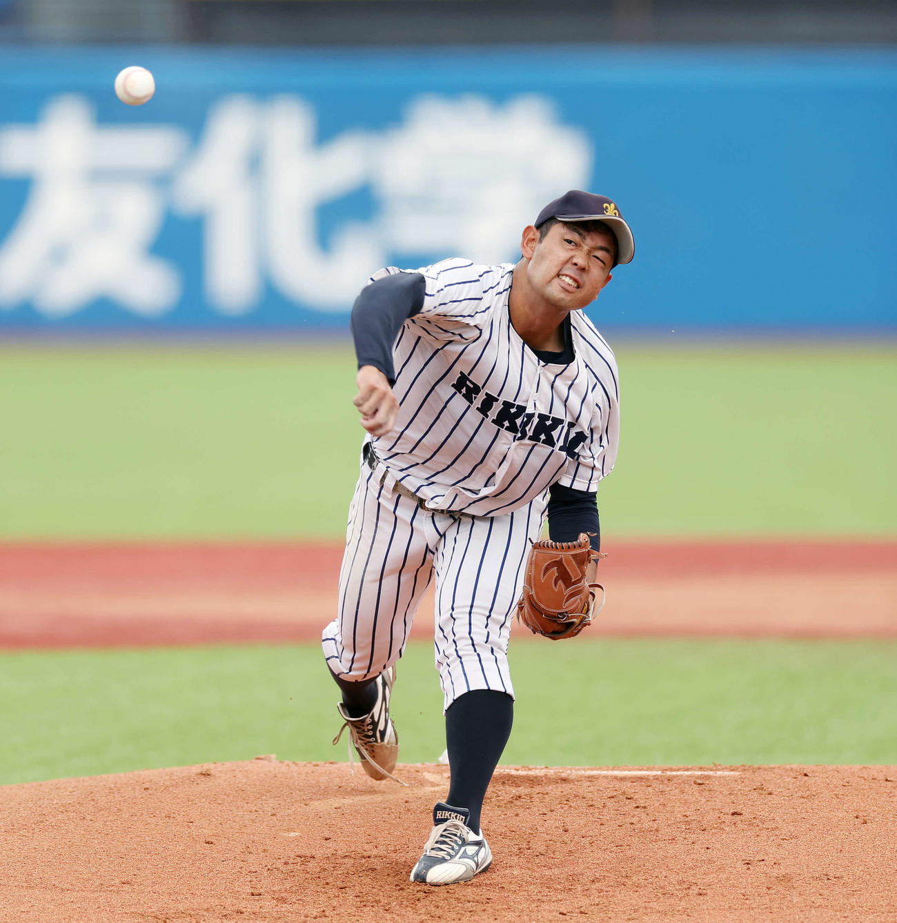 立大対法大　立大先発の池田（撮影・宮地輝）