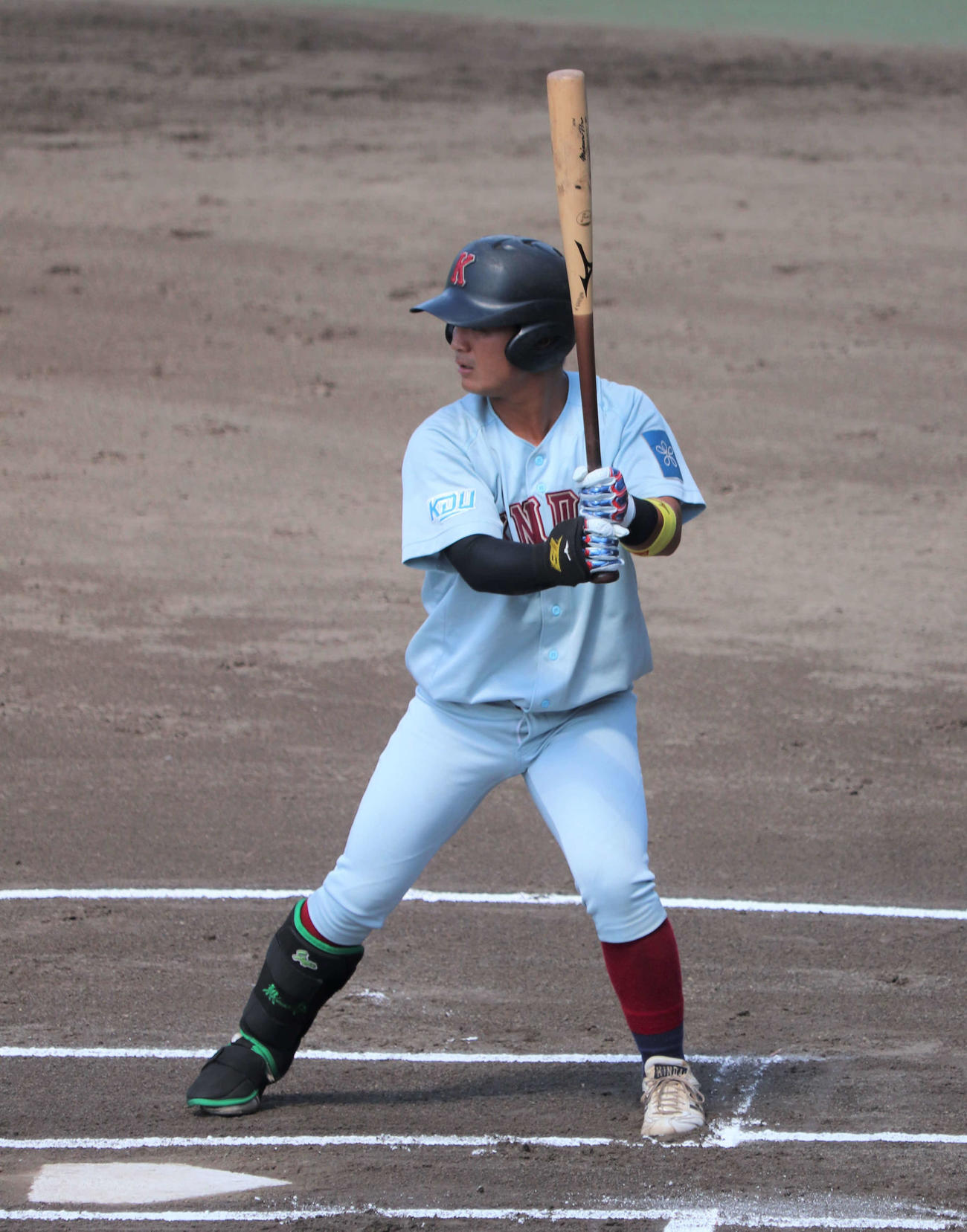 関西学生野球　近大対関大　3節1回戦　近大主将の坂下翔馬内野手（撮影・中島麗）