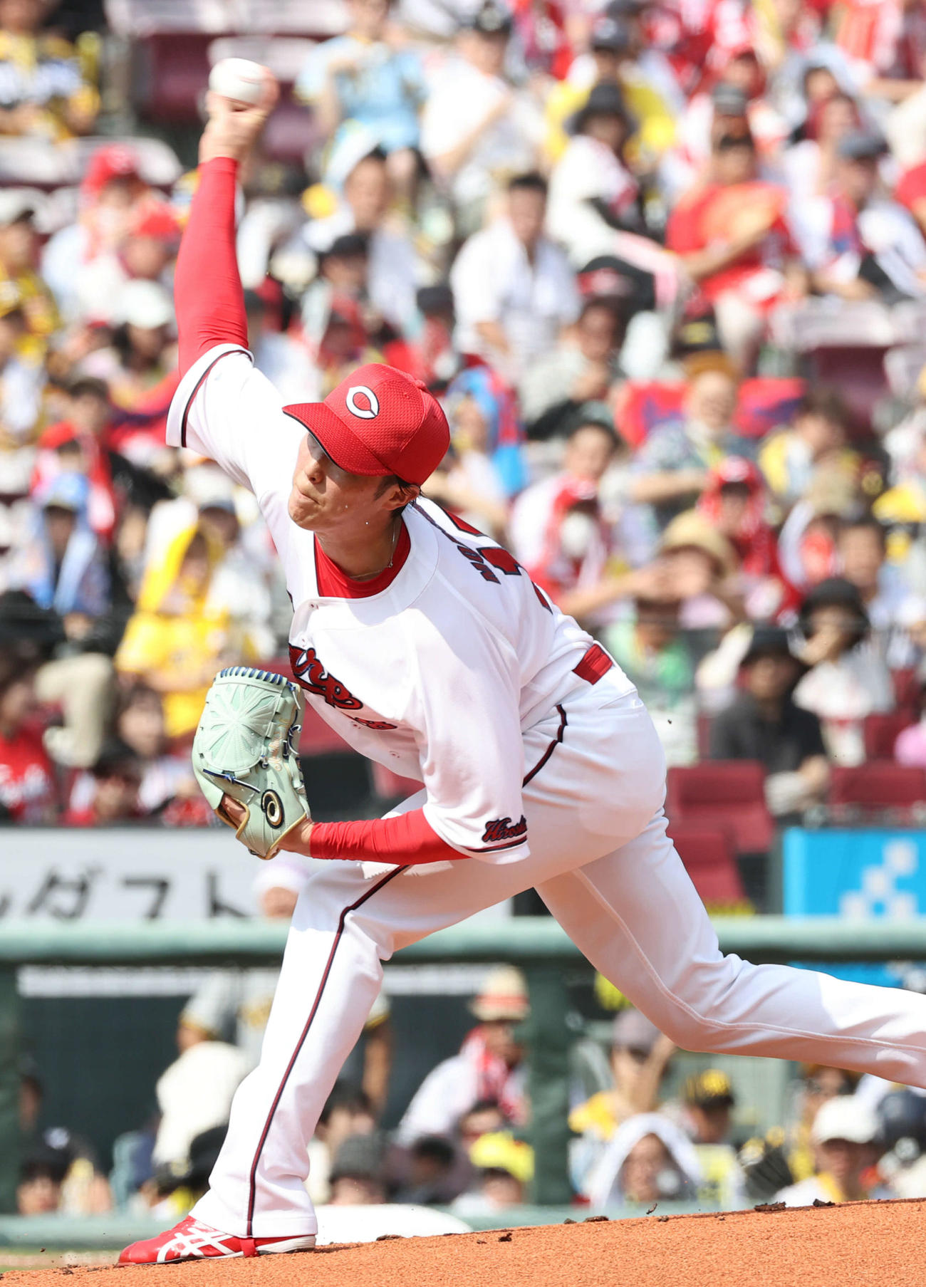 広島対阪神　広島先発の森下（撮影・加藤孝規）