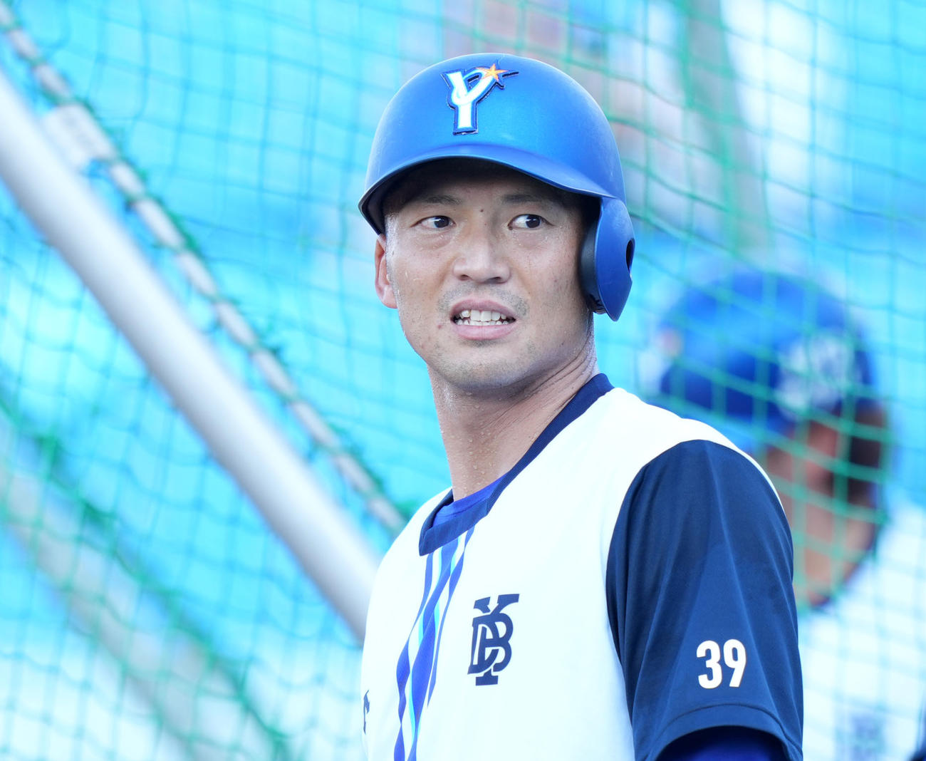 DeNA西浦直亨（2023年7月28日撮影）