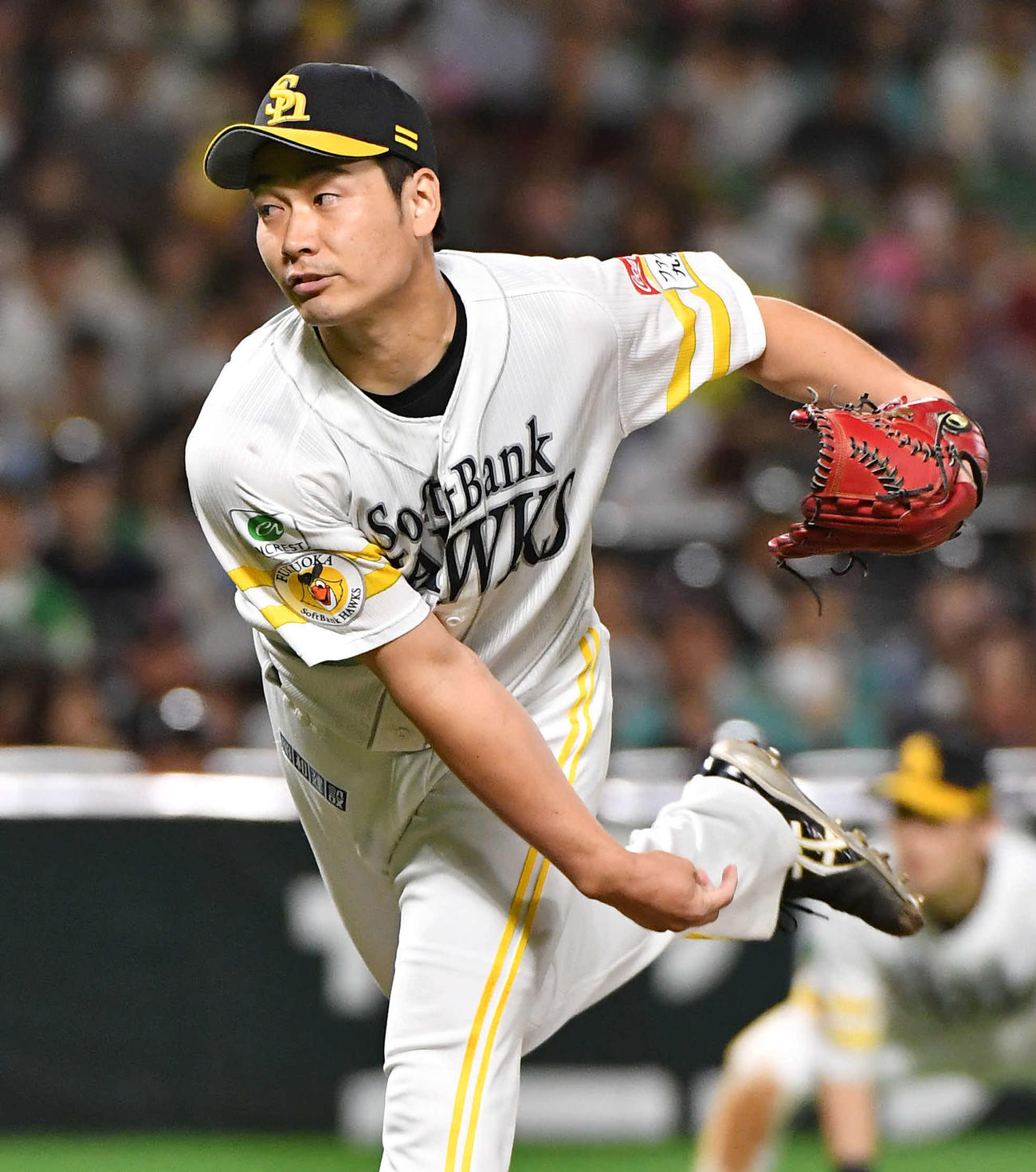 ソフトバンク武田翔太（2023年9月10日撮影）