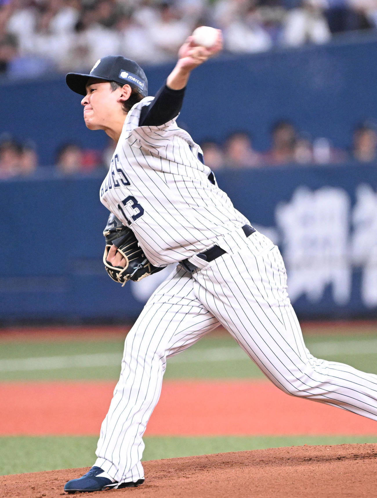 オリックス対楽天　オリックス先発の宮城（撮影・和賀正仁）