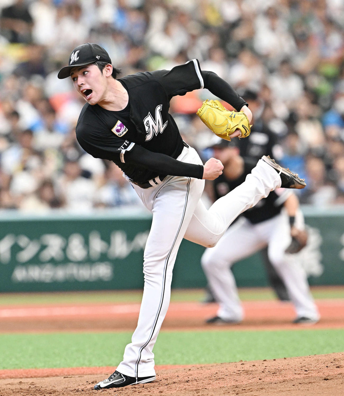 西武対ロッテ　ロッテ先発の佐々木朗（撮影・滝沢徹郎）