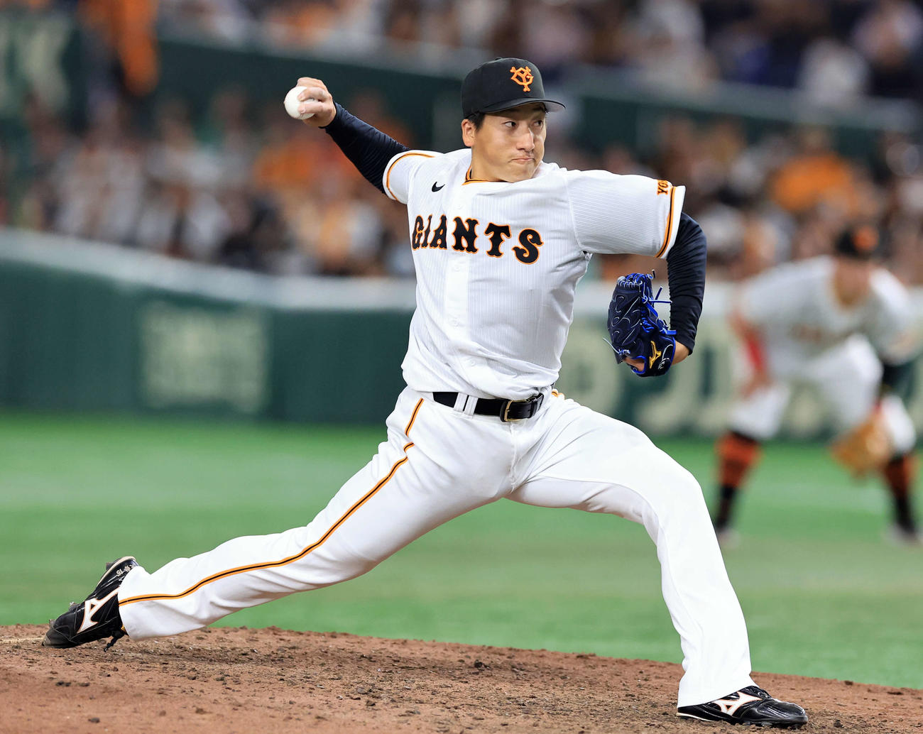 ヤクルト対広島　9回表ヤクルトの攻撃で登板する大勢（撮影・浅見桂子）