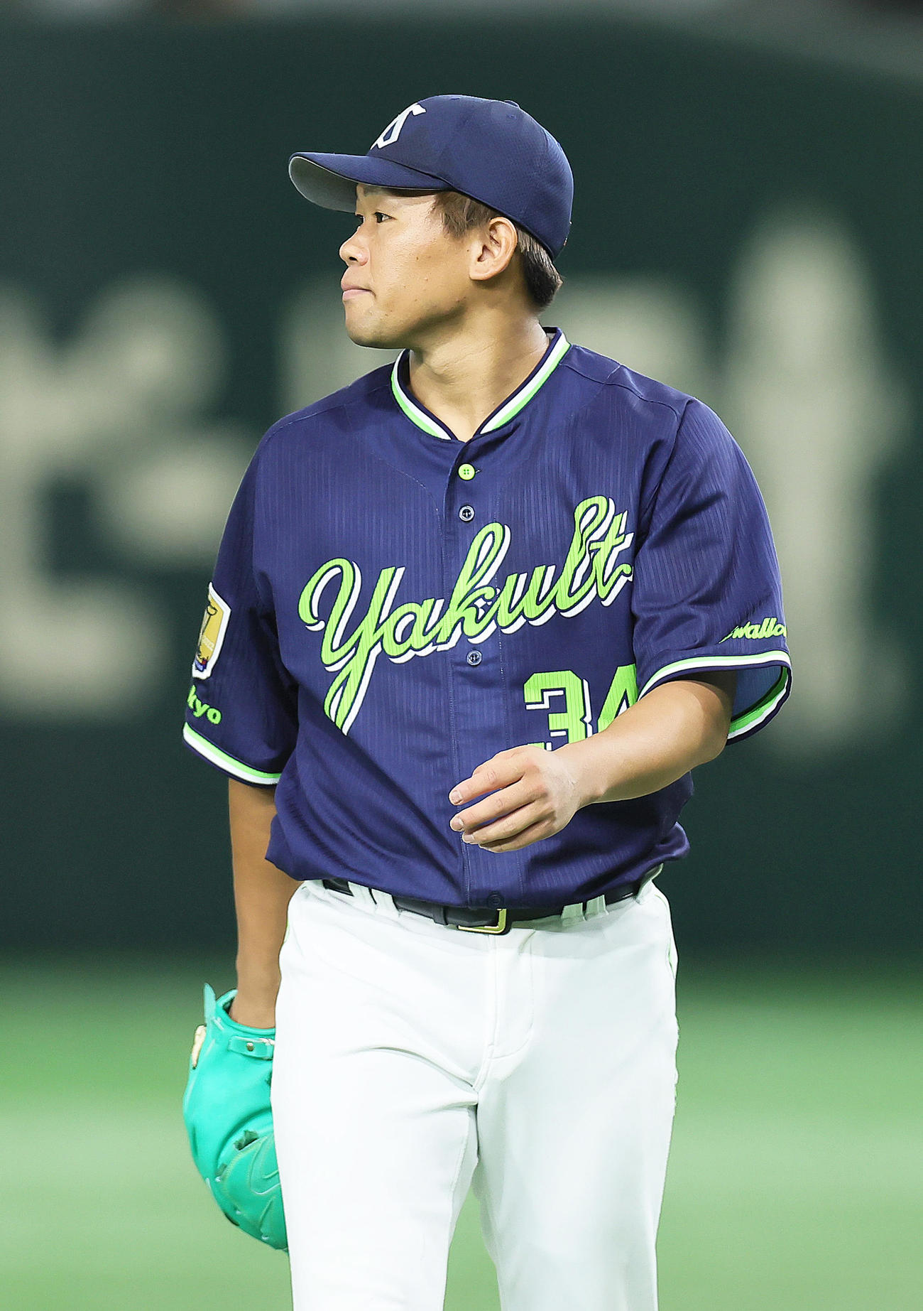 巨人対ヤクルト　サヨナラ負けとなったヤクルト田口（撮影・足立雅史）