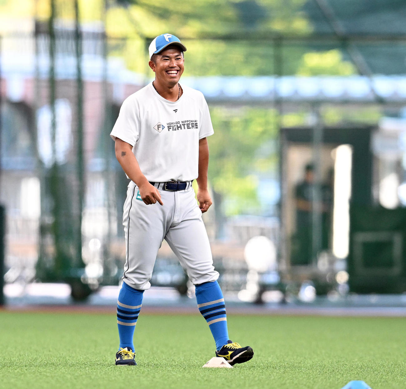西武対日本ハム　1軍に合流した日本ハム今川（撮影・たえ見朱実）