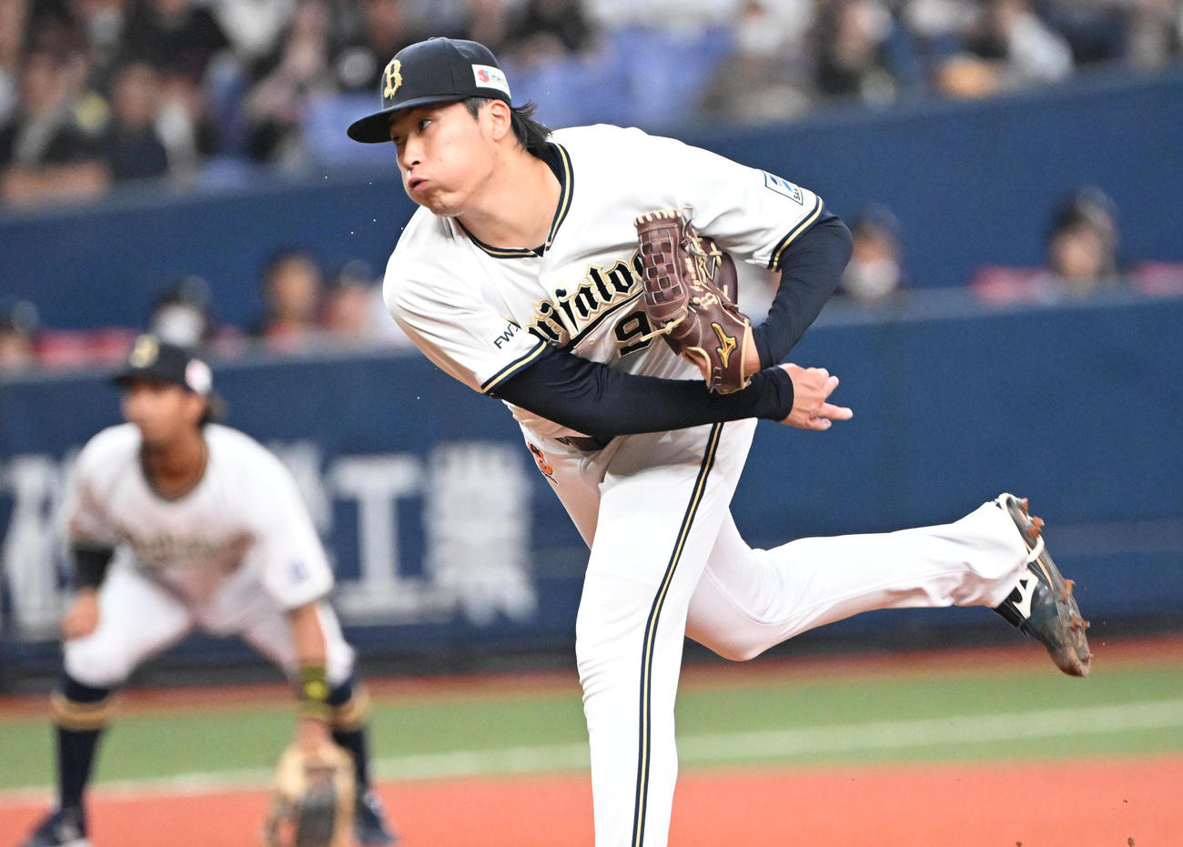 オリックス対ロッテ　オリックス先発の東（撮影・和賀正仁）