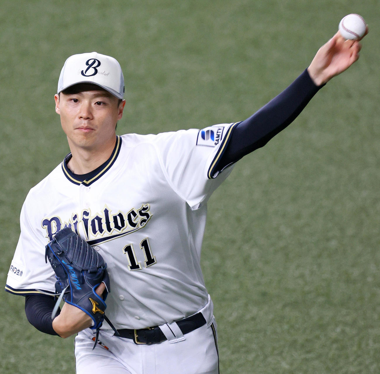 オリックス山崎福也（2023年9月18日撮影）
