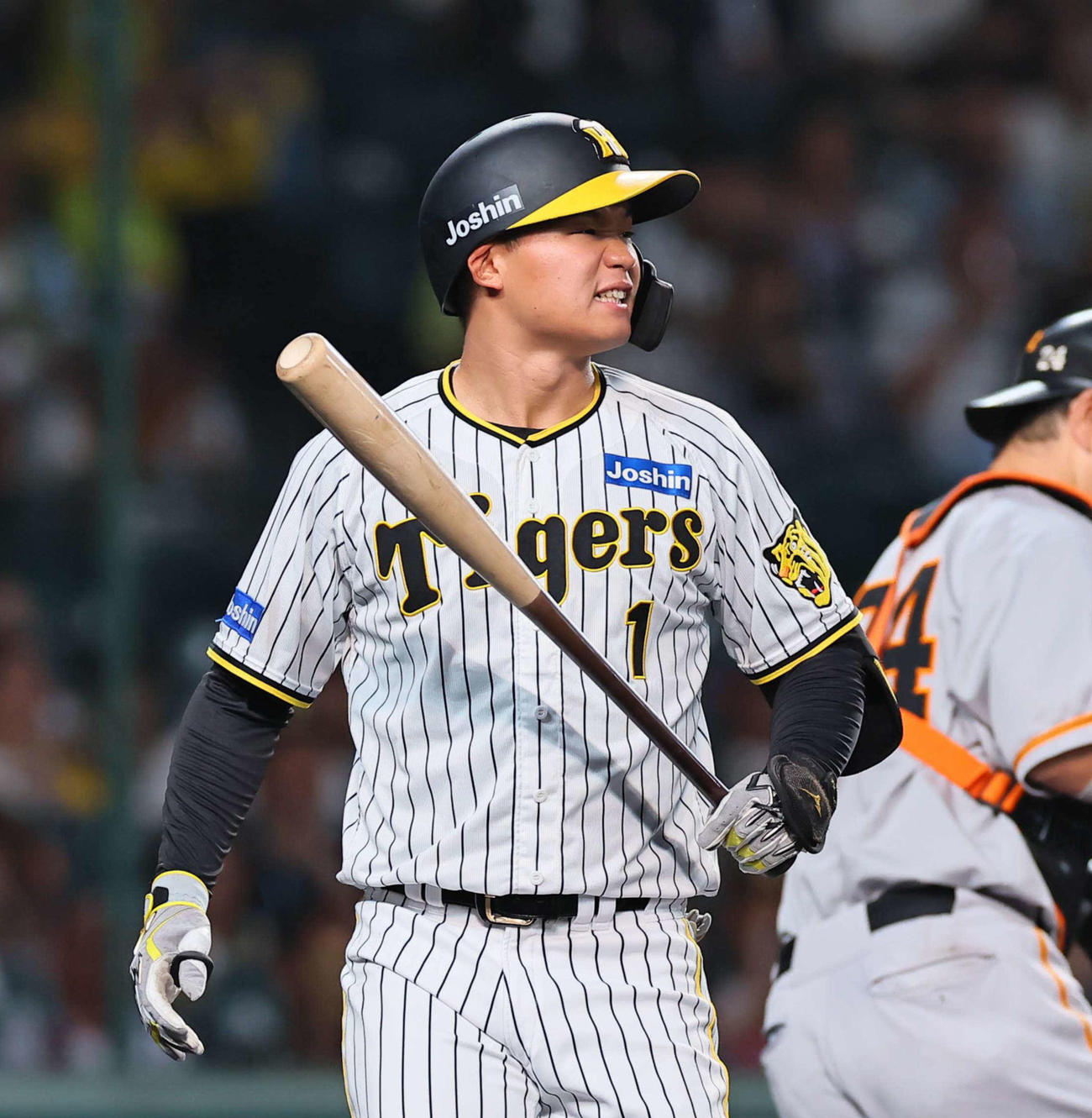1回裏阪神2死、森下は三振に倒れる（撮影・上田博志）