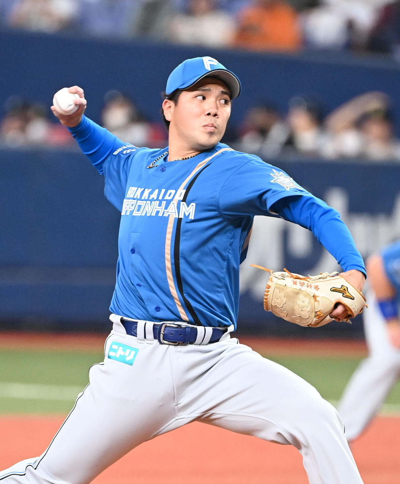 22日楽天戦で先発する日本ハム金村