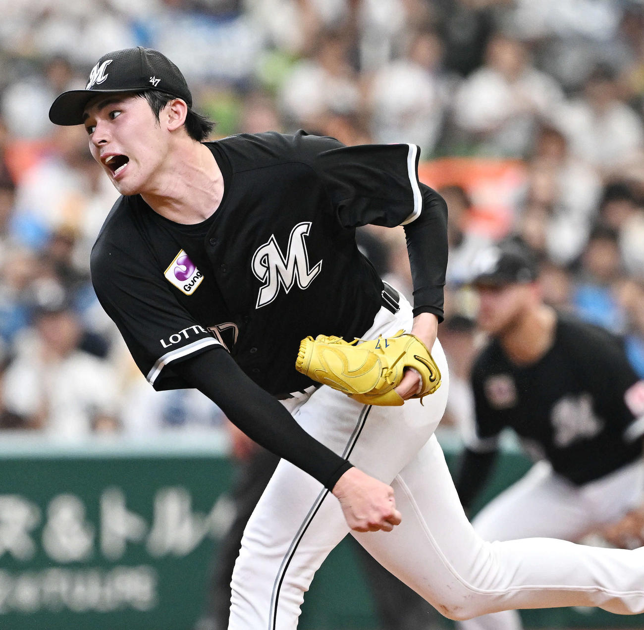 ロッテ佐々木朗希（2023年9月17日撮影）
