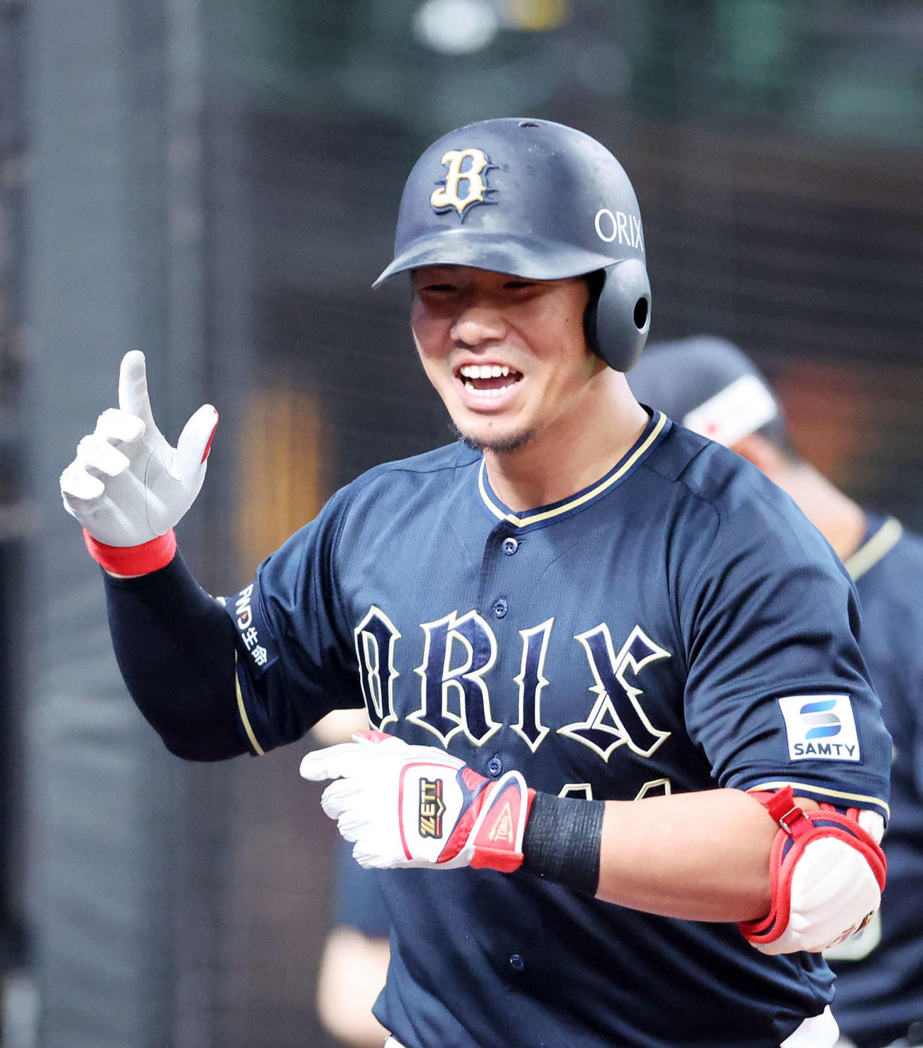 オリックス頓宮裕真（2023年8月5日撮影）