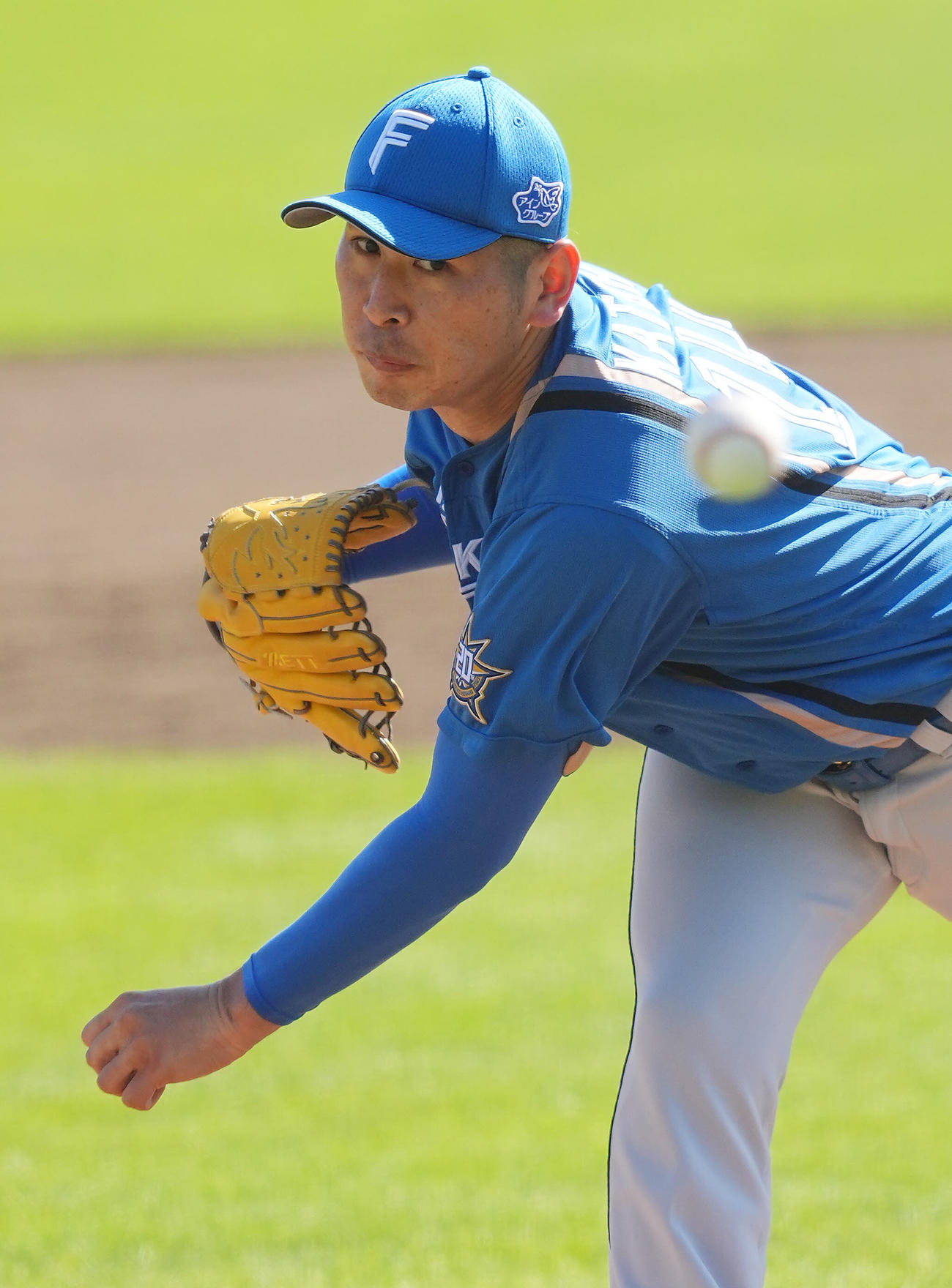 楽天対日本ハム　力投する日本ハム先発の加藤貴（撮影・垰建太）