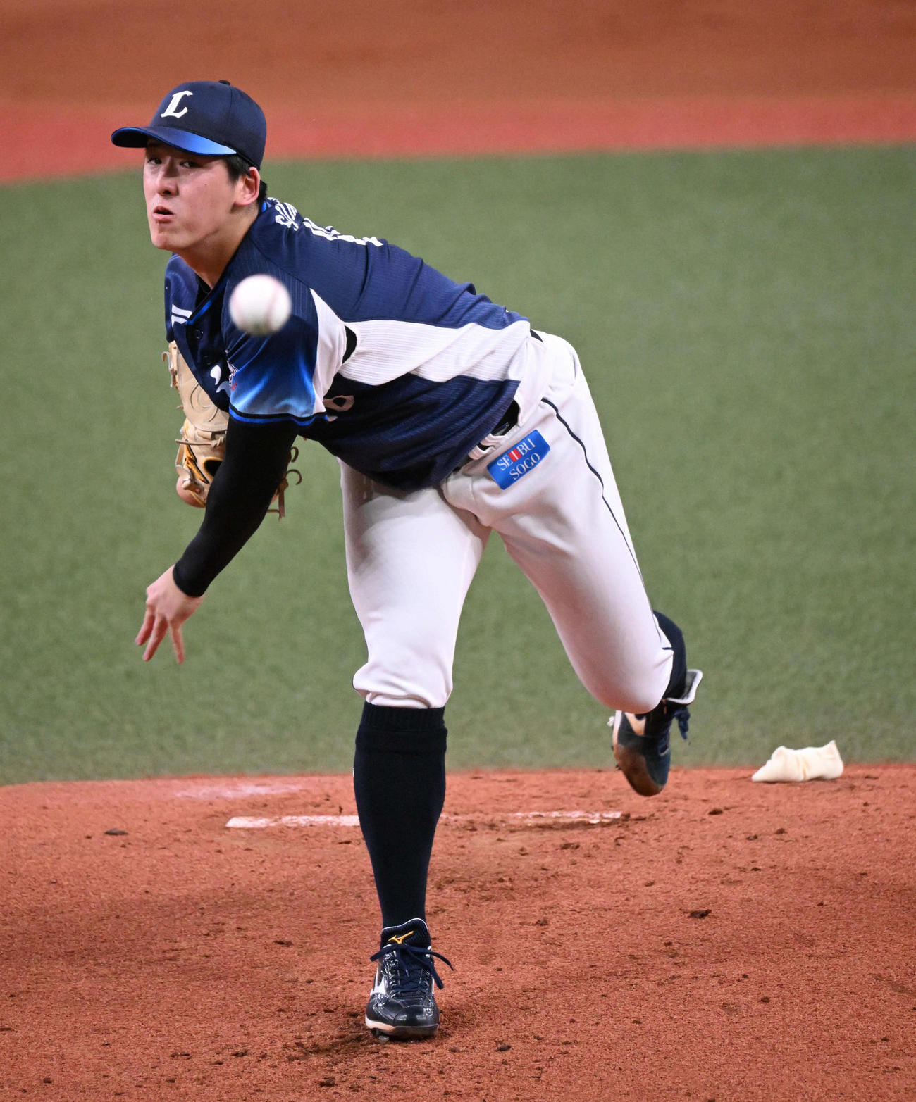 オリックス対西武　西武先発の隅田（撮影・和賀正仁）