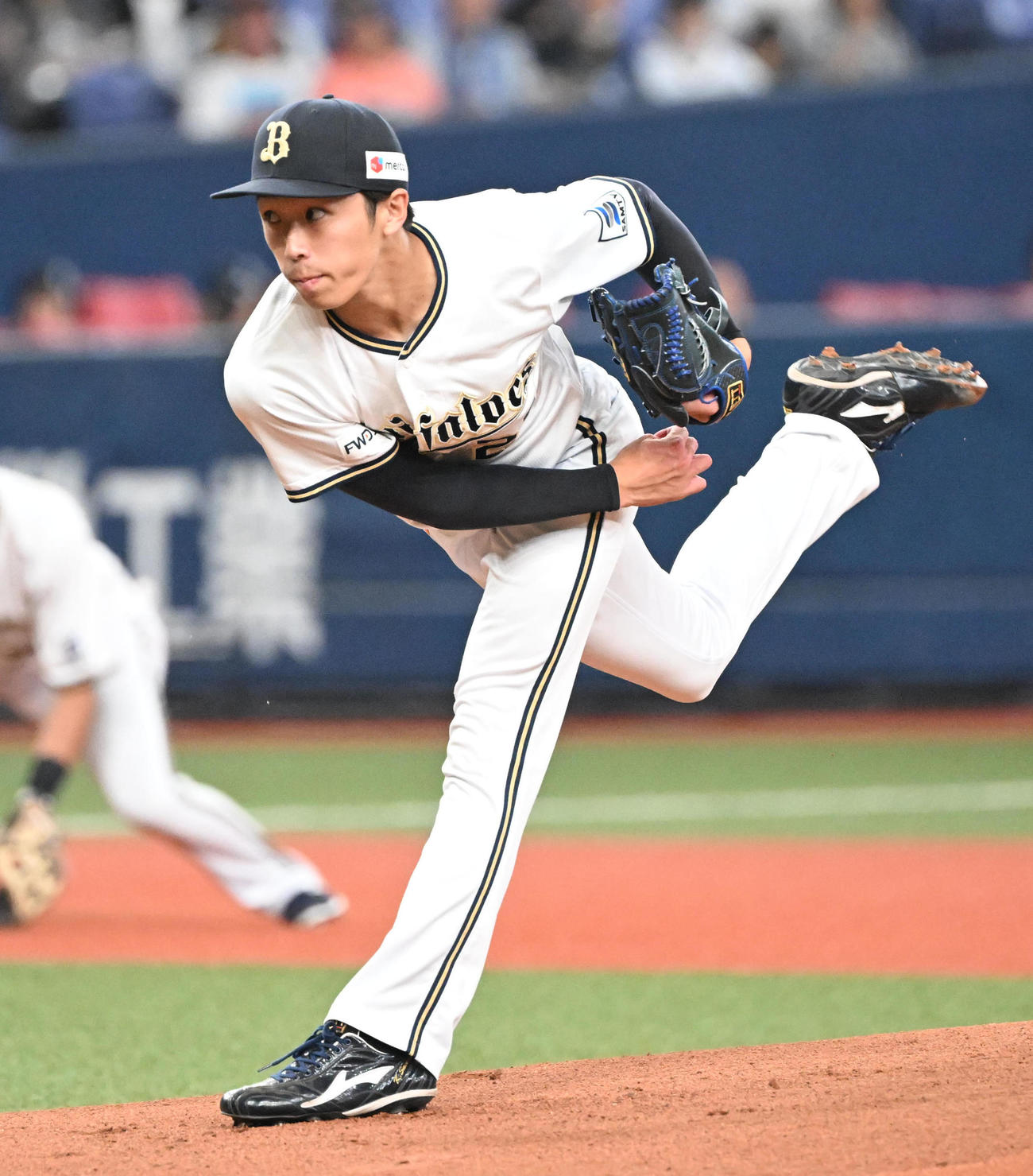 オリックス対西武　先発するオリックス斎藤（撮影・和賀正仁）