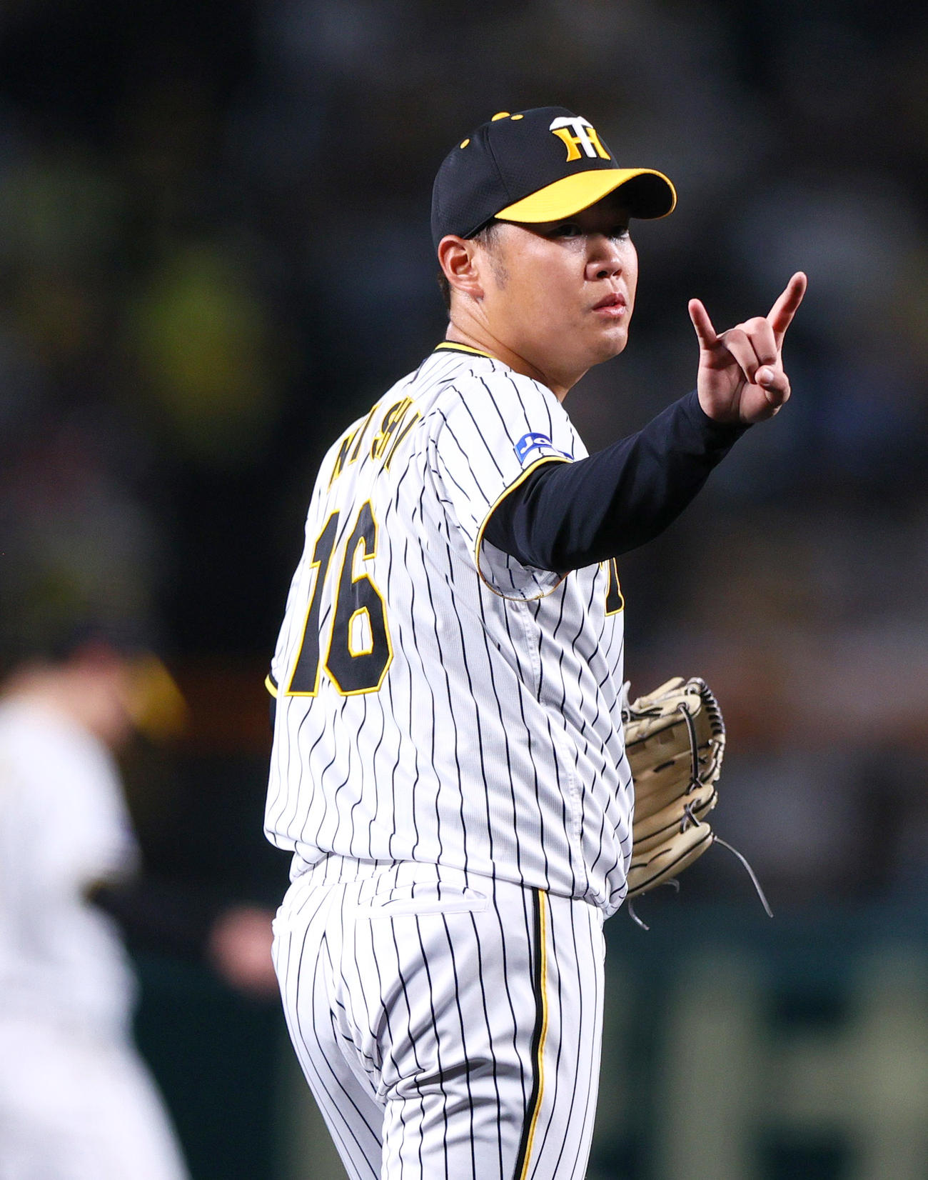 阪神対ヤクルト　阪神先発の西勇（撮影・上山淳一）