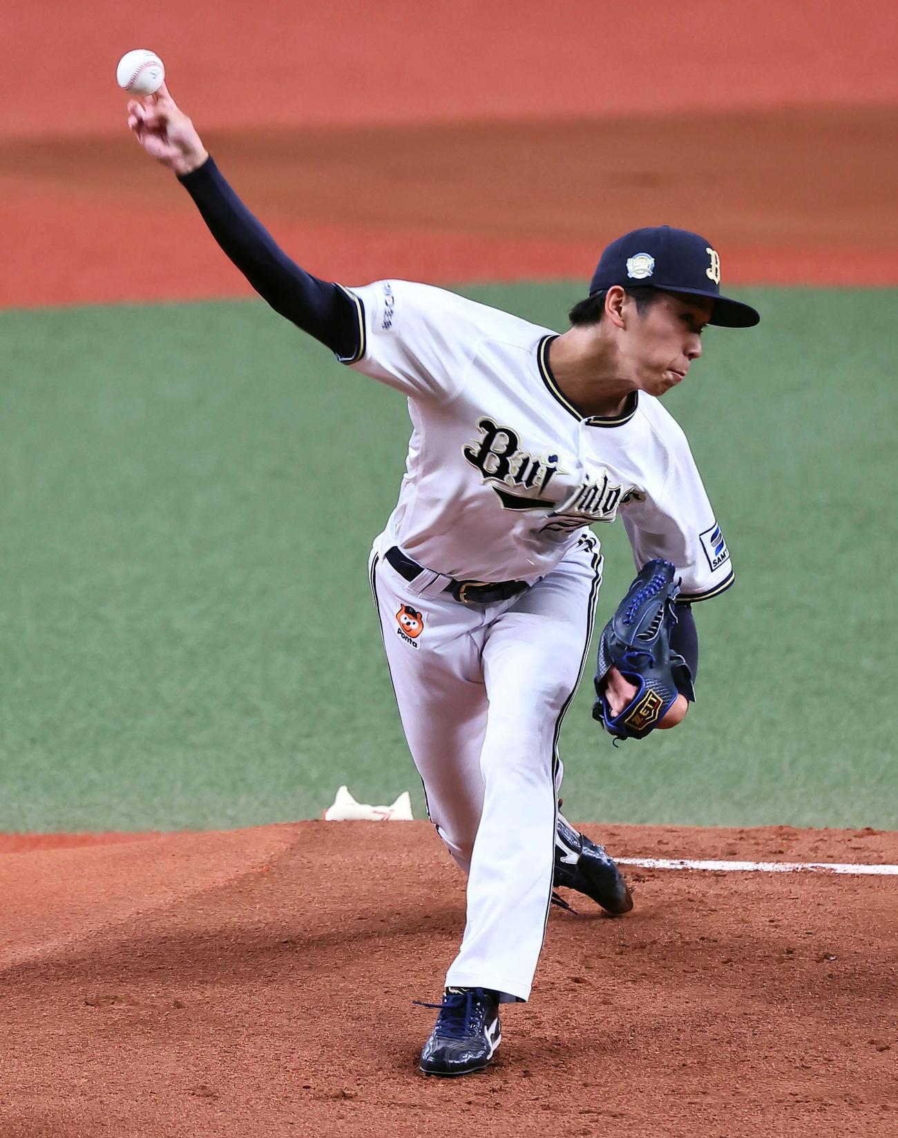 オリックス対西武　オリックス先発の斎藤（撮影・上田博志）