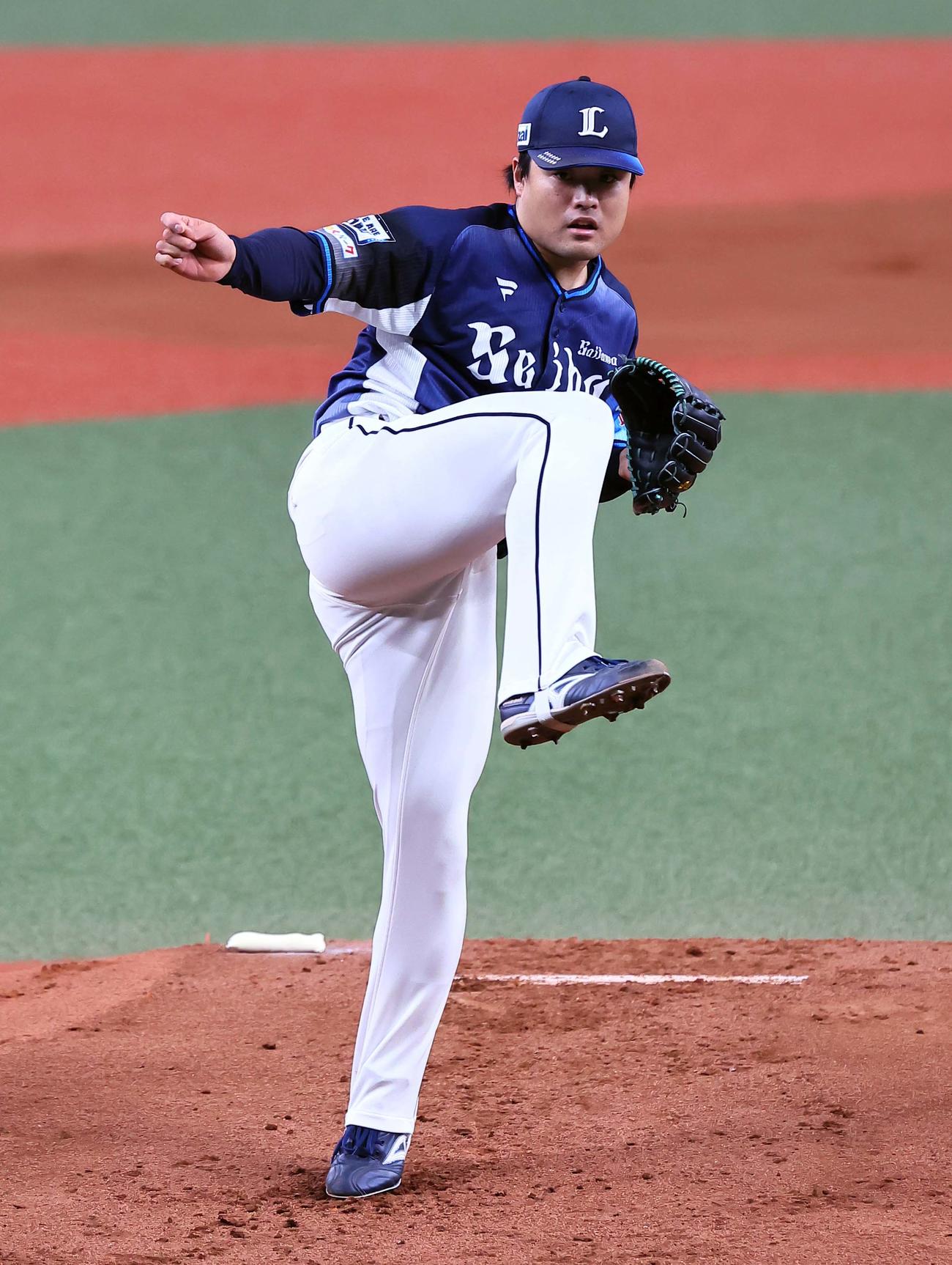 オリックス対西武　西武先発の松本（撮影・上田博志）