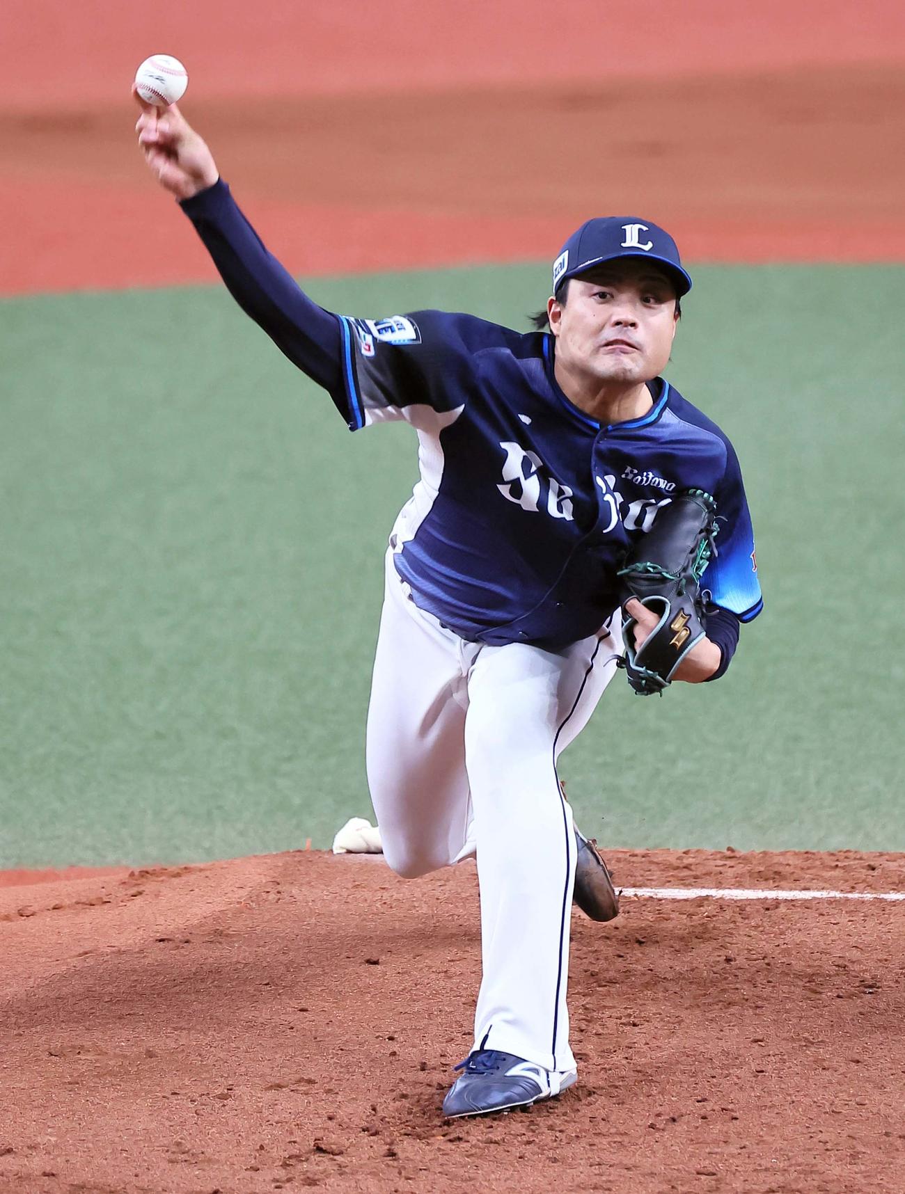 オリックス対西武　西武先発の松本（撮影・上田博志）