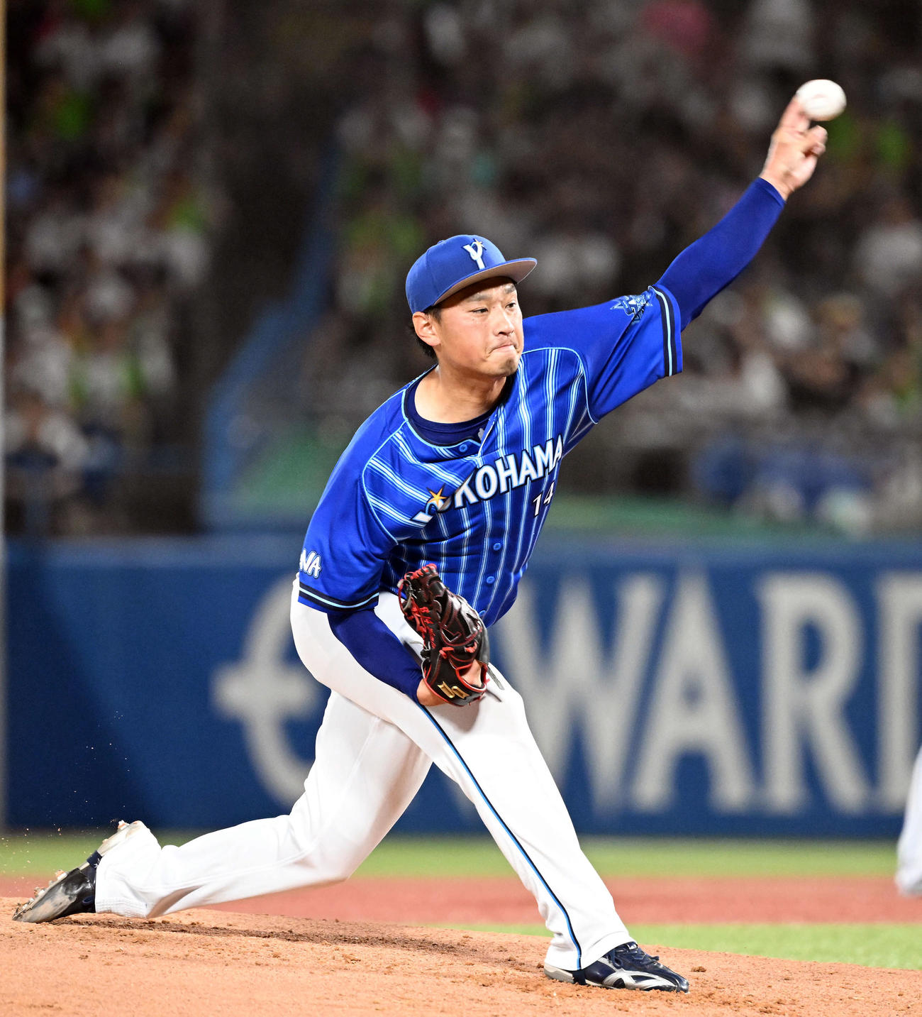 DeNA石田（2023年9月16日撮影）