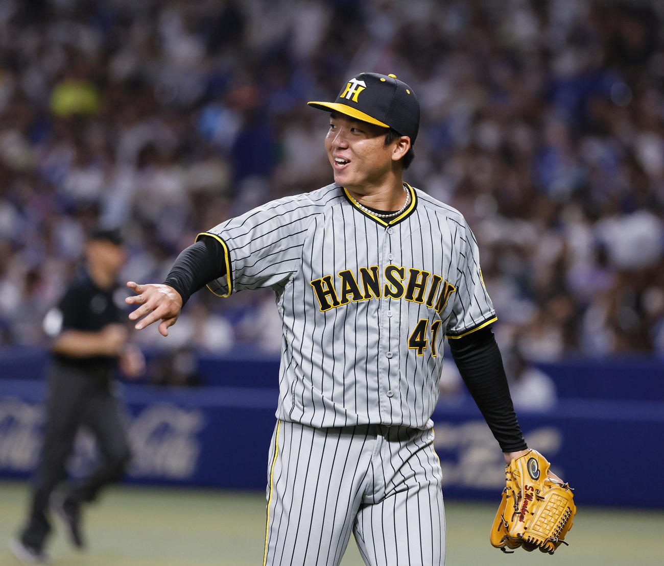 阪神村上頌樹（2023年9月25日撮影）