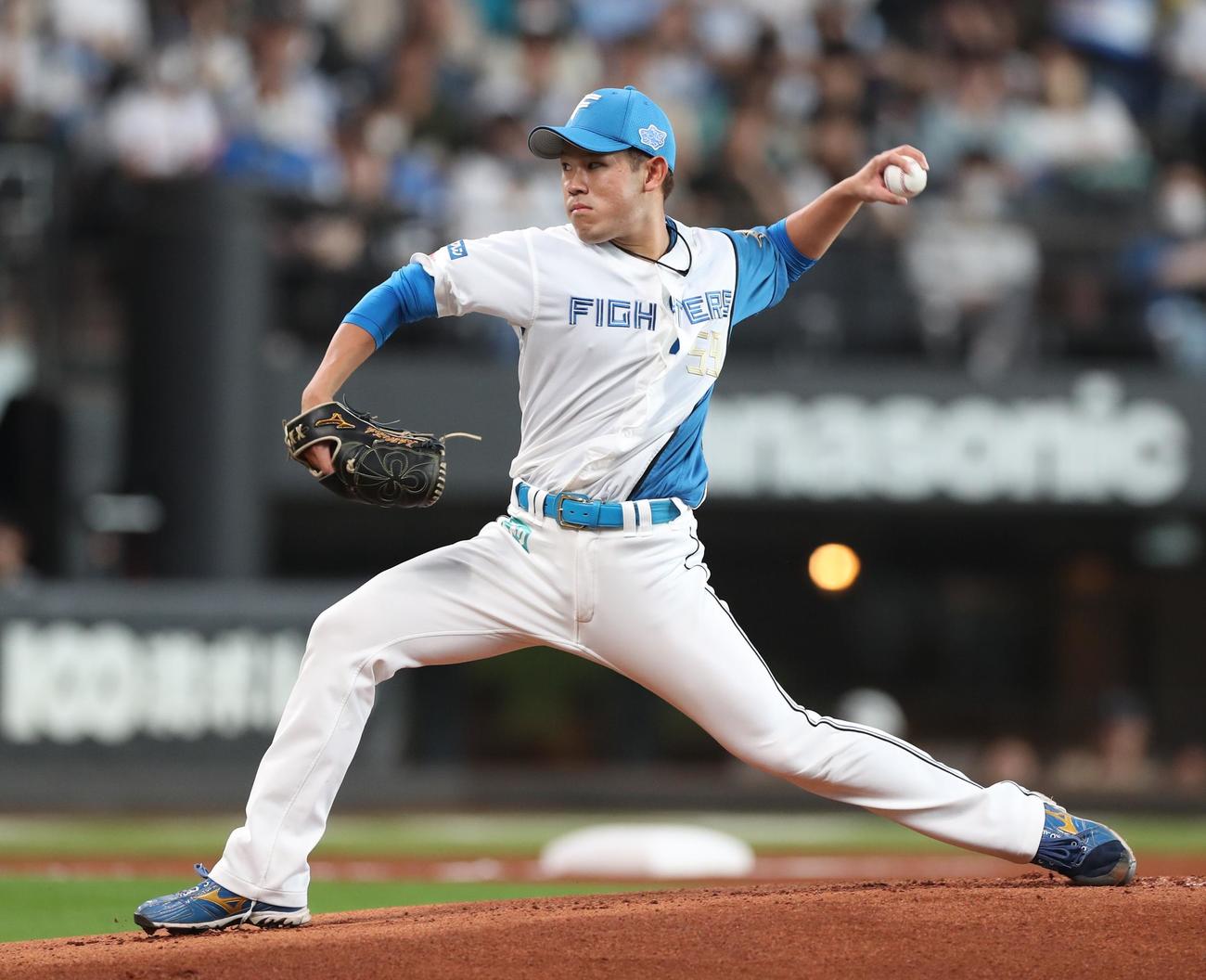 日本ハム根本悠楓（2023年9月17日撮影）