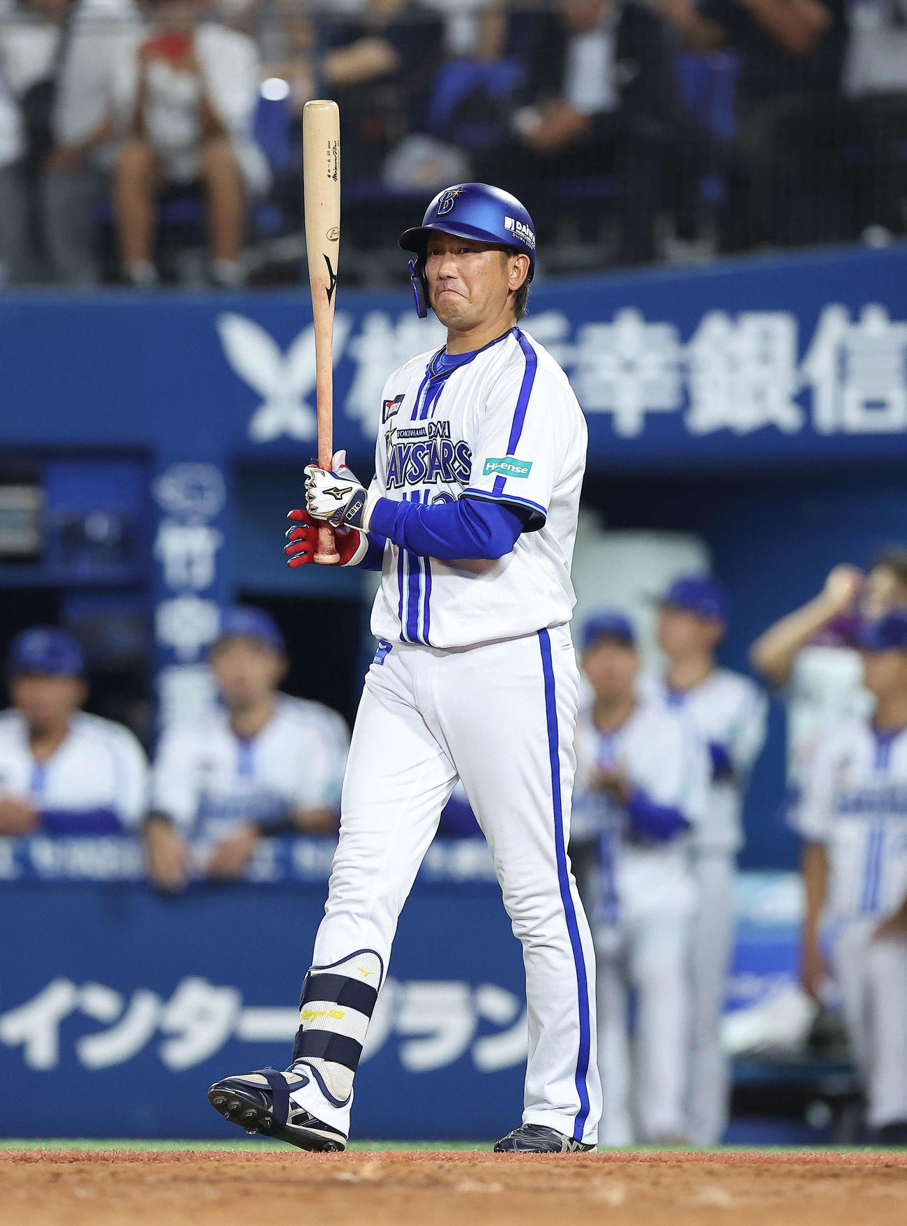DeNA対ヤクルト　9回裏DeNA1死一塁、打席に入る藤田（撮影・河田真司）
