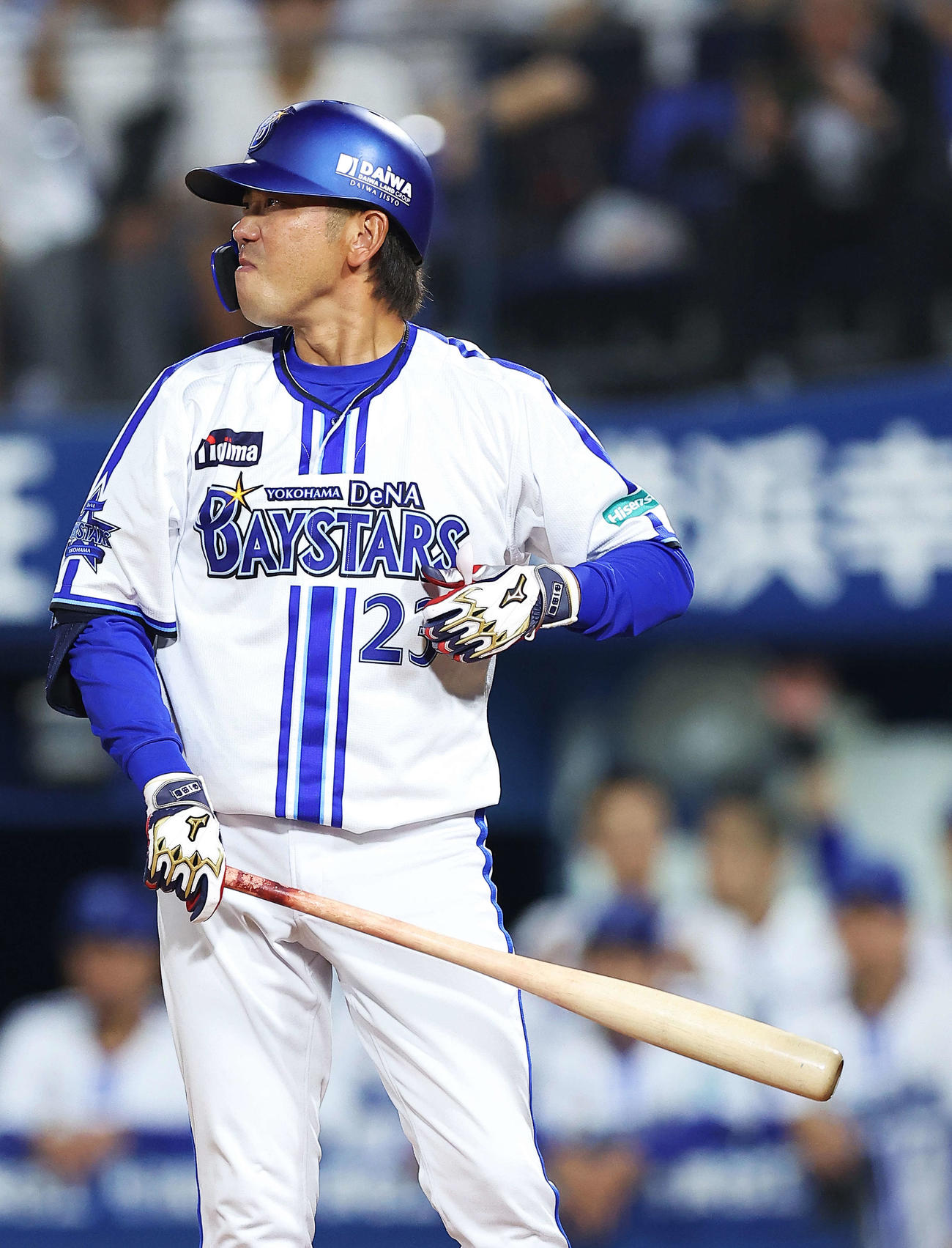 DeNA対ヤクルト　9回裏DeNA1死一塁、打席に入る藤田（撮影・河田真司）