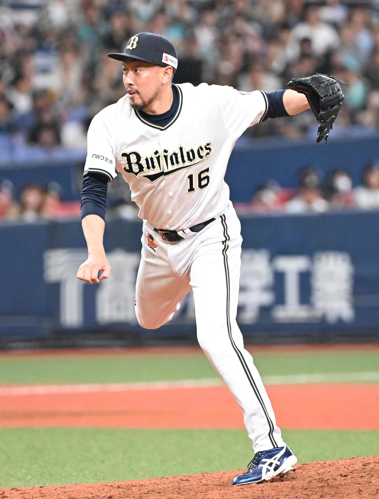 オリックス対ソフトバンク　9回に登板するオリックス平野佳（撮影・和賀正仁）