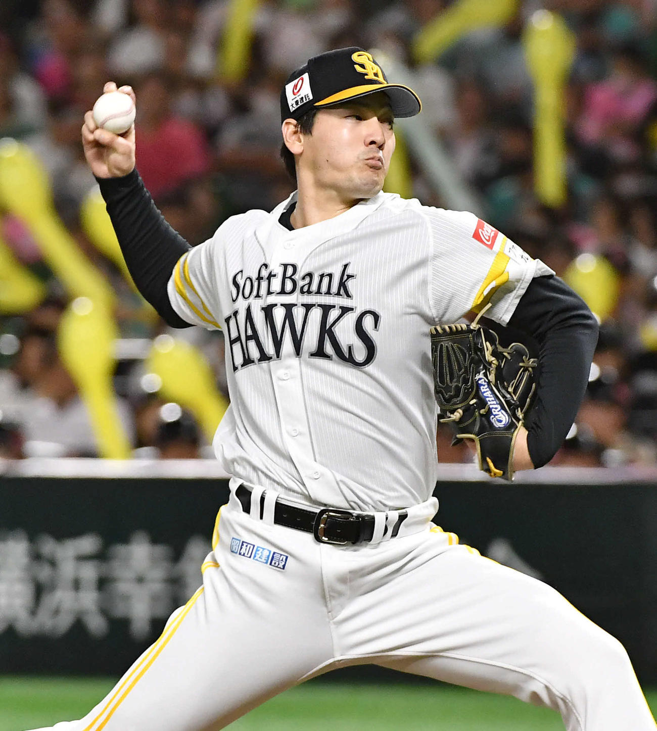 ソフトバンク有原航平（2023年9月21日撮影）