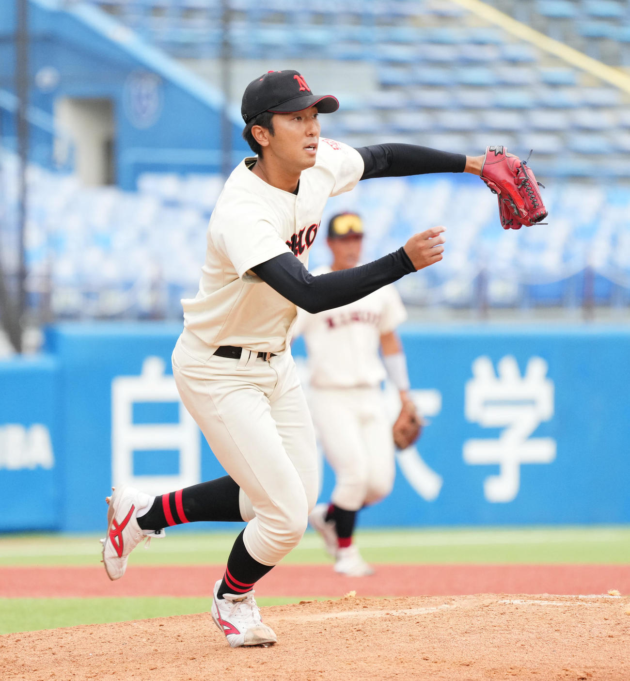 3回日大2番手市川（撮影・菅敏）