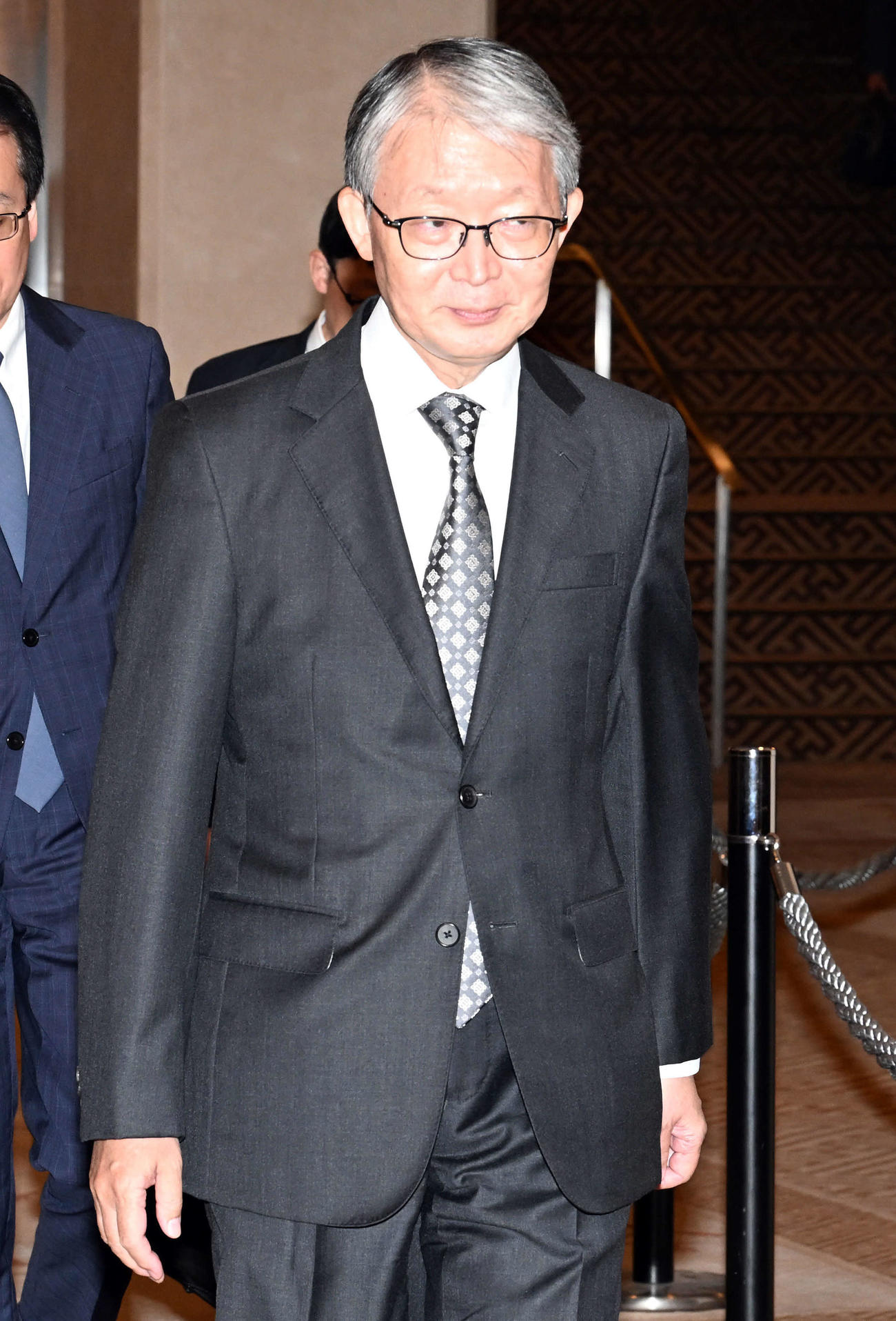 「オーナー会議」に出席した巨人山口オーナー（撮影・たえ見朱実）