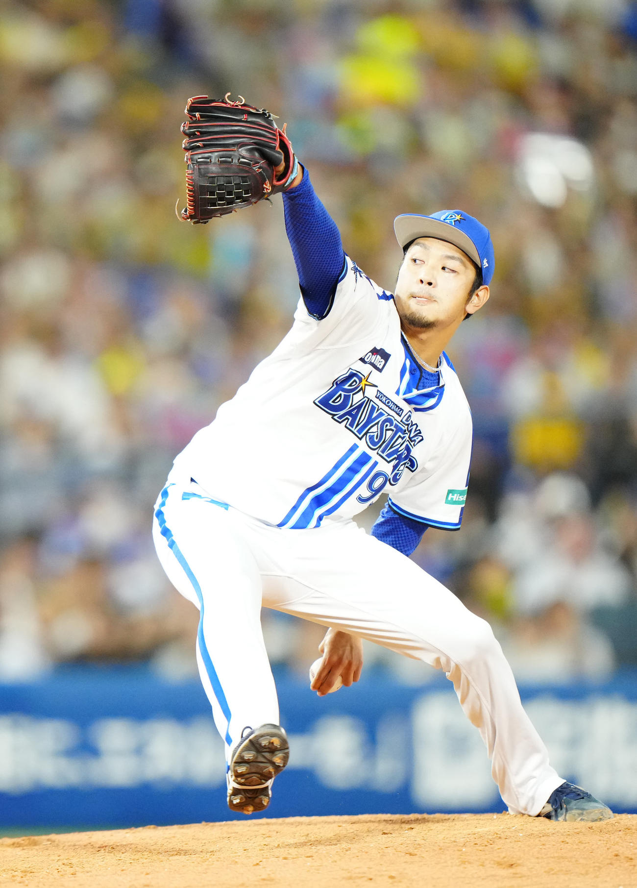 DeNA対阪神　DeNA3番手の石川（撮影・江口和貴）