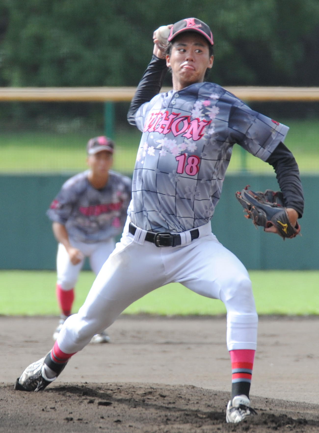 完投した日大国際関係・杉田