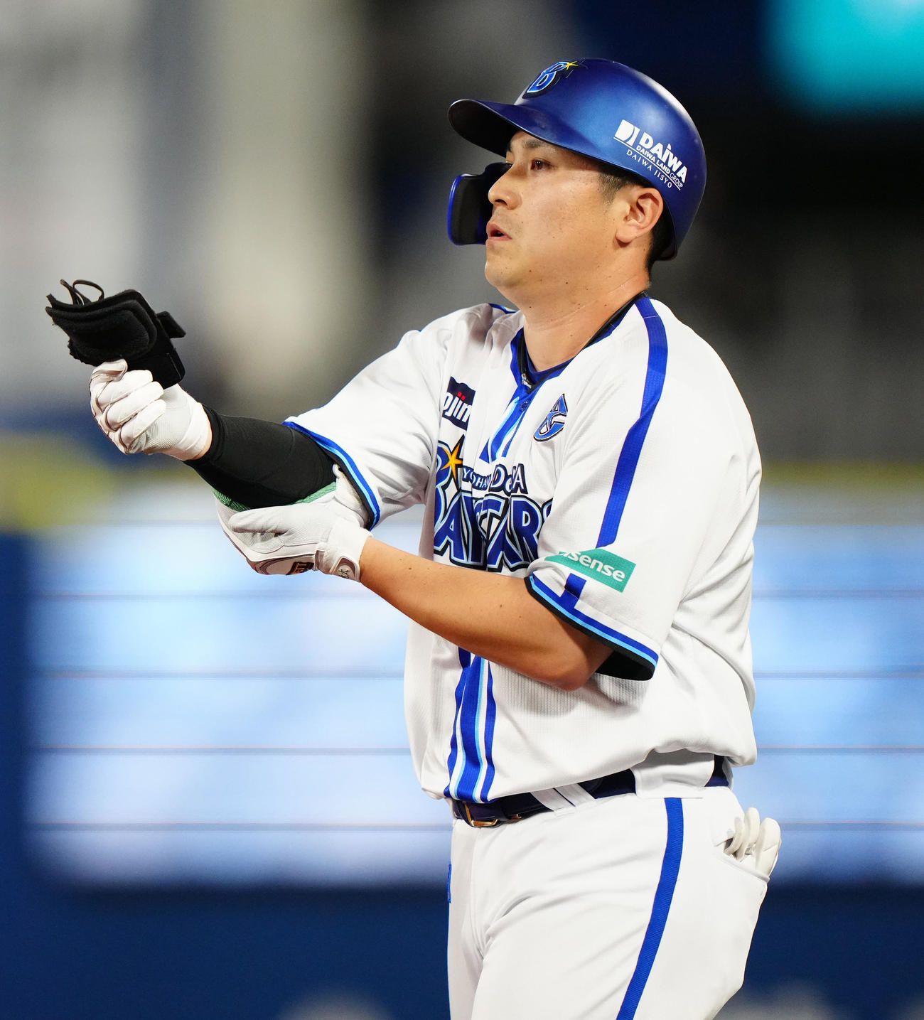 DeNA佐野恵太（2023年9月14日撮影）