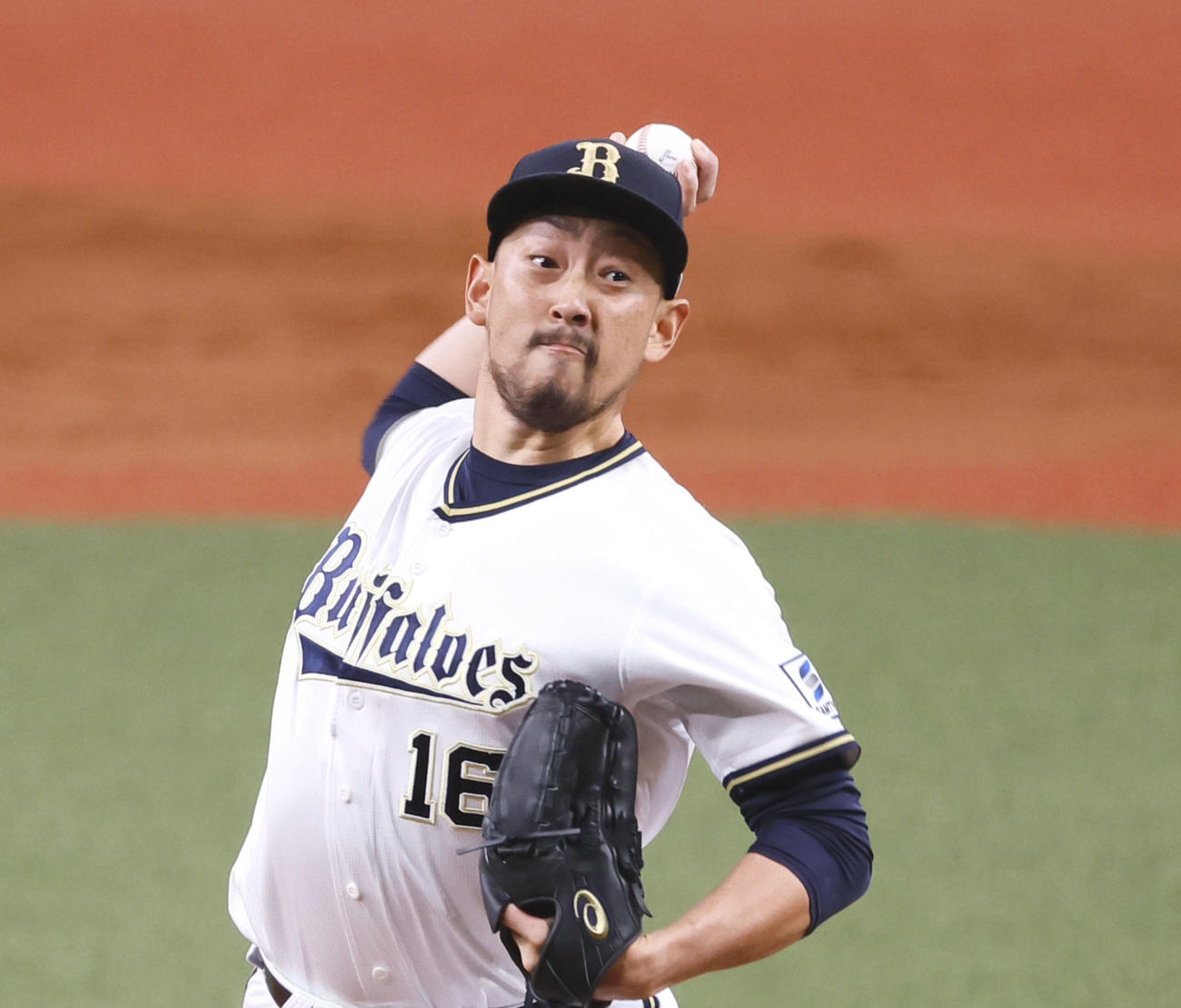 オリックス対日本ハム　9回に登板し、日米通算250セーブを飾ったオリックス平野佳（撮影・藤尾明華）