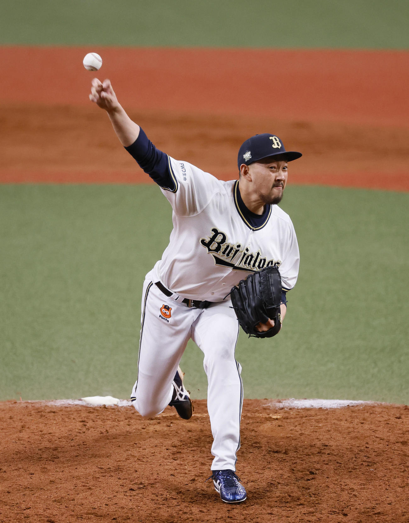 オリックス対日本ハム　9回に登板し、日米通算250セーブを飾ったオリックス平野佳（撮影・藤尾明華）