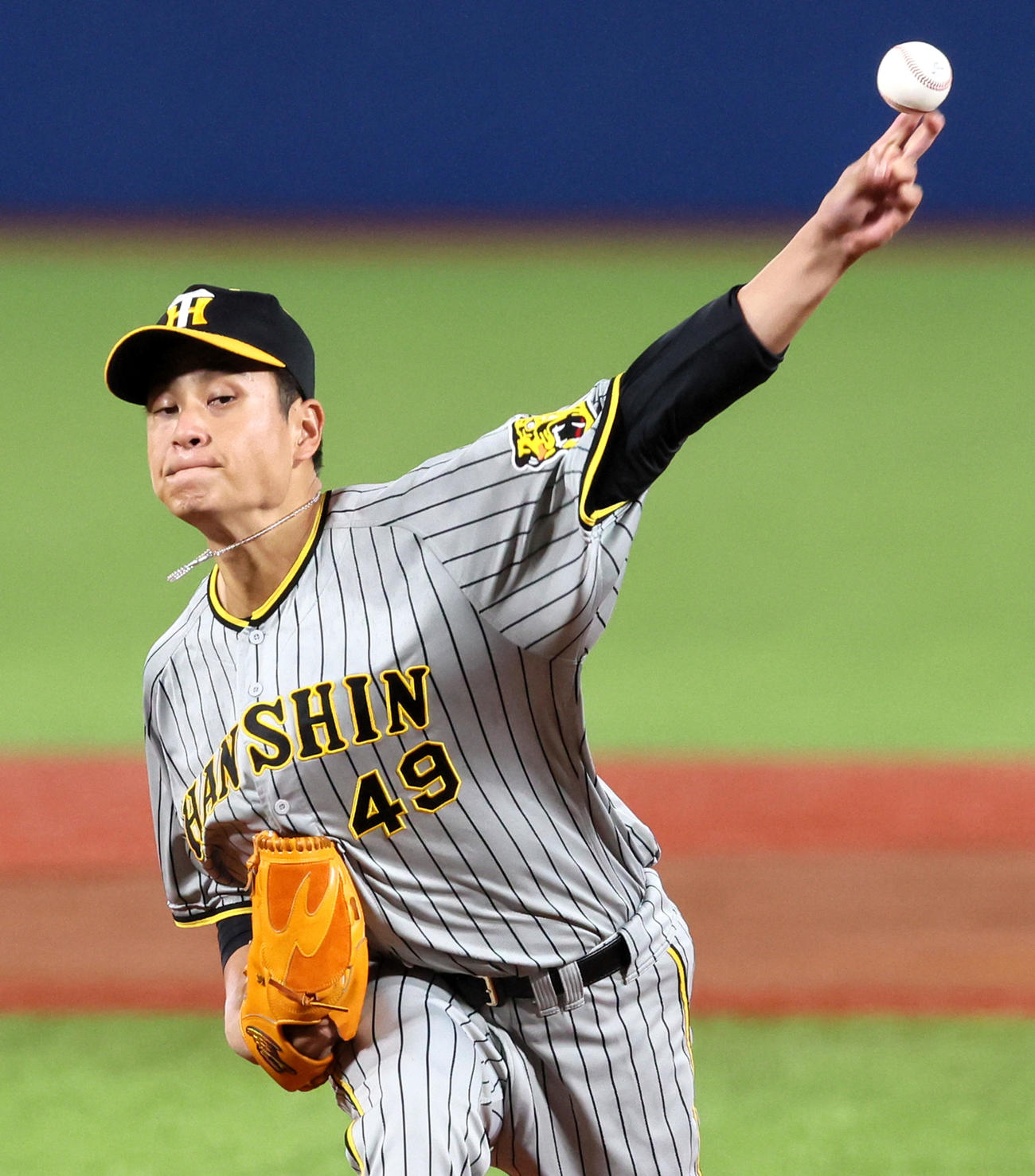 ヤクルト対阪神　ヤクルト戦に先発する大竹（撮影・加藤哉）