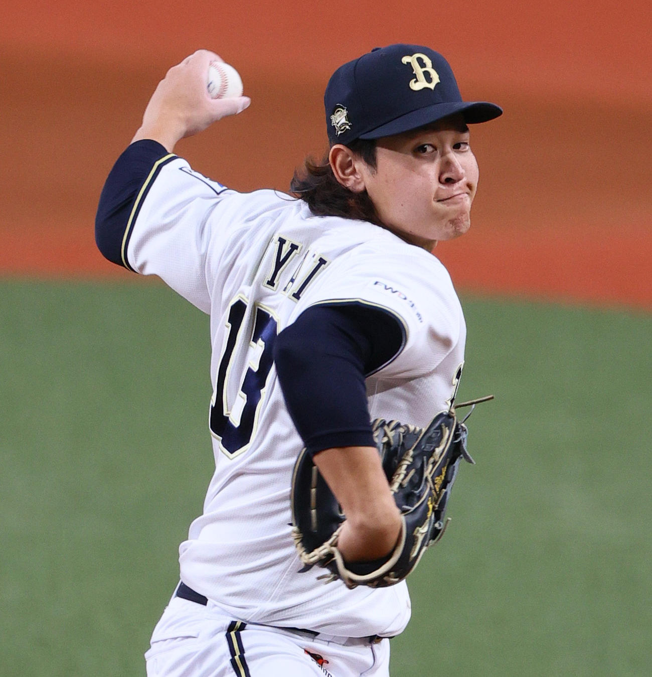 オリックス対ロッテ　オリックス先発の宮城（撮影・上山淳一）