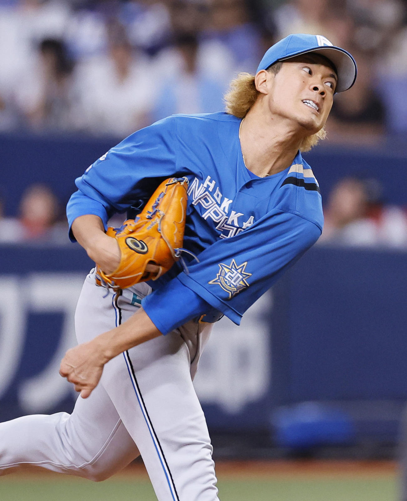 23年10月2日、オリックス戦に登板した日本ハム福田俊