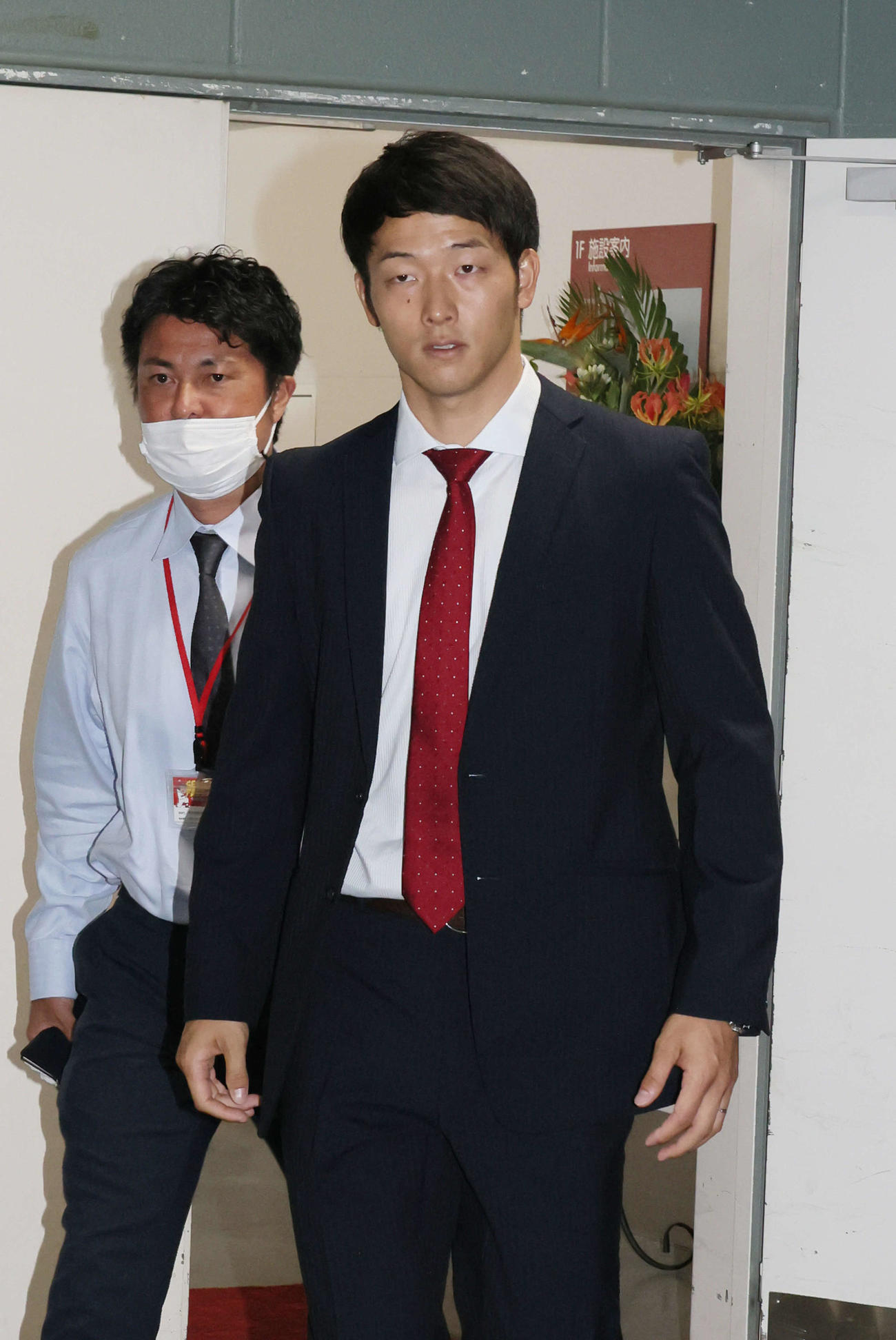 戦力外通告を受けた広島薮田（撮影・加藤孝規）