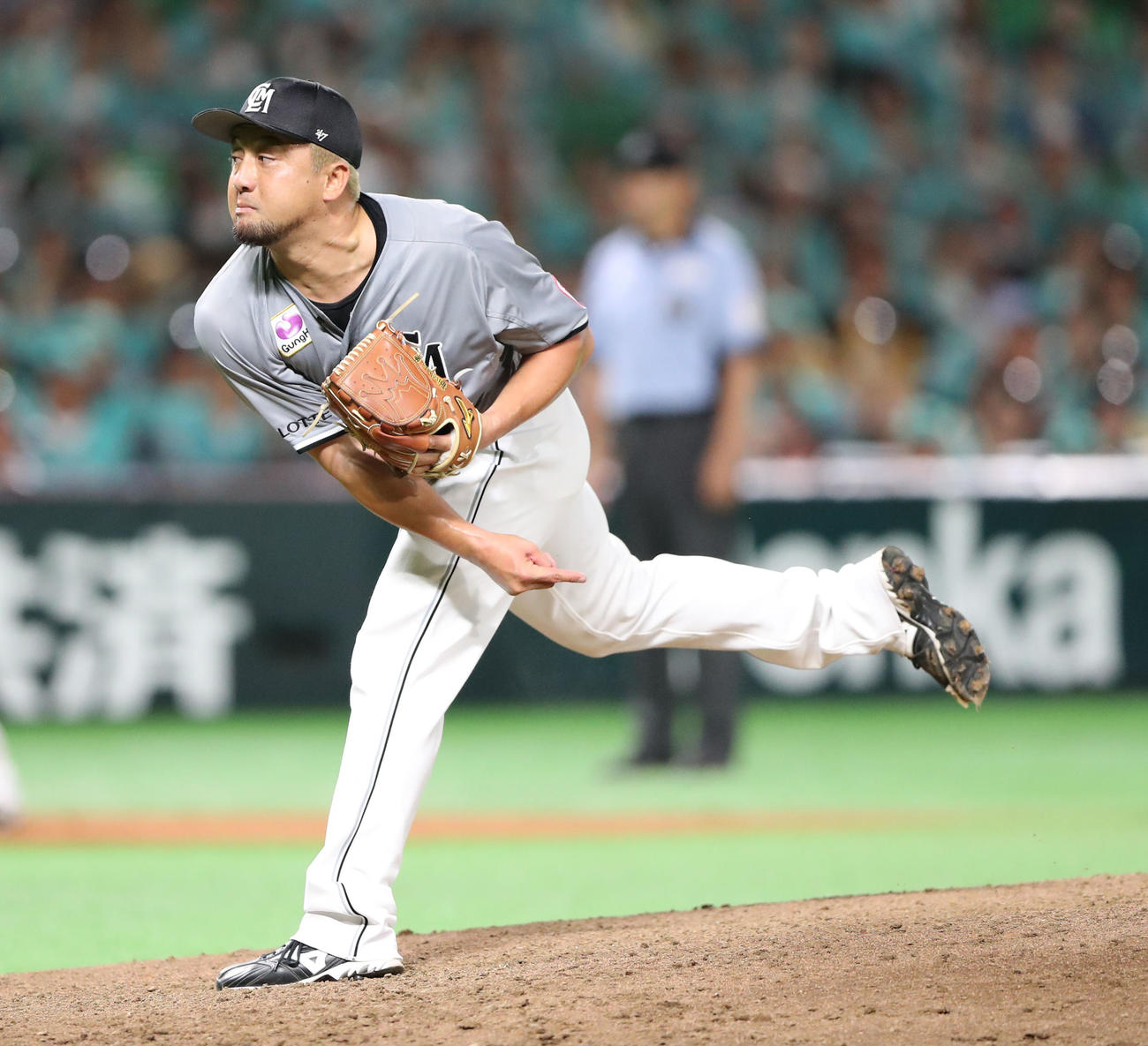 ロッテ沢村拓一（2023年7月30日撮影）